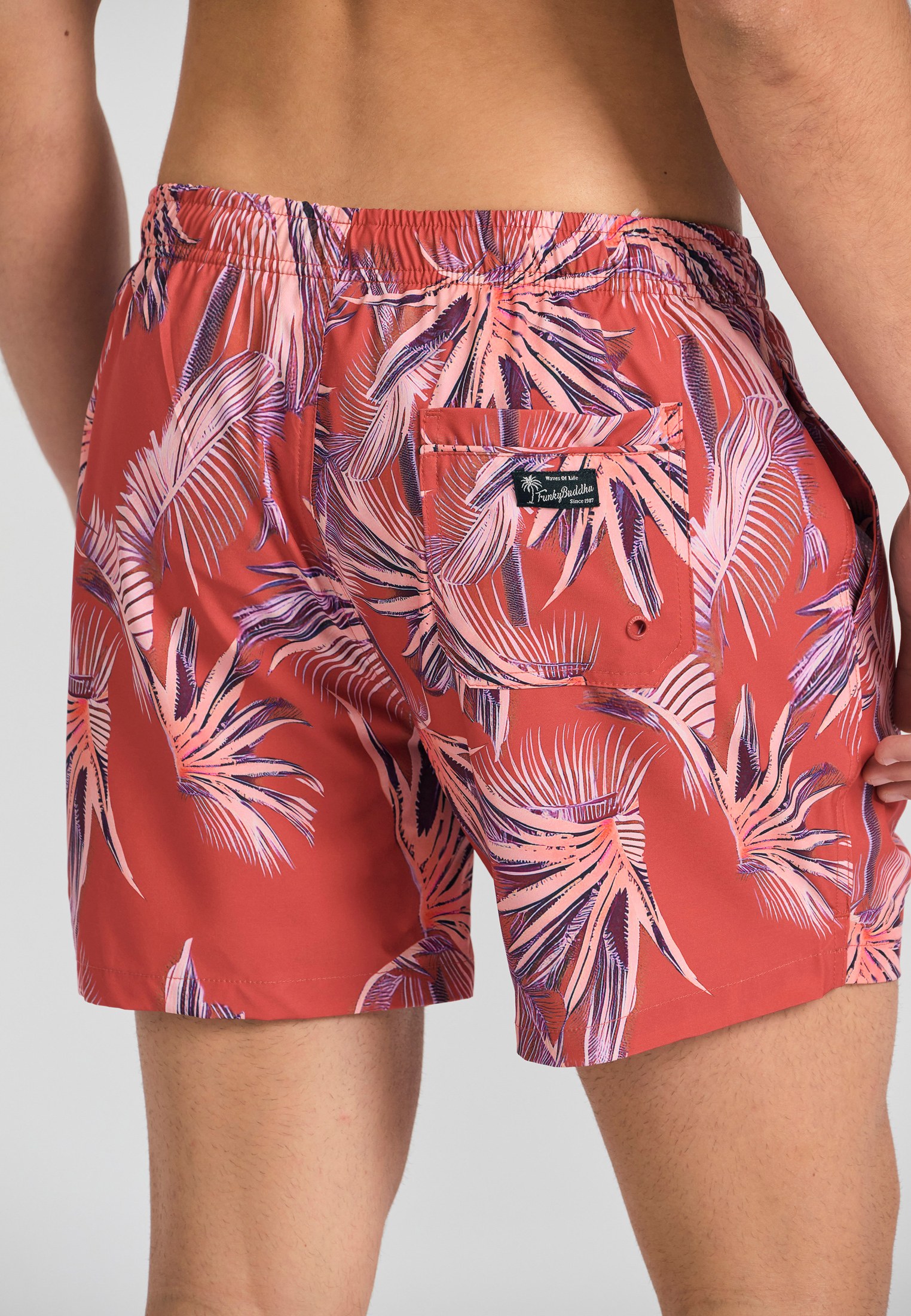 Men's Swim Shorts Funky Buddha Red