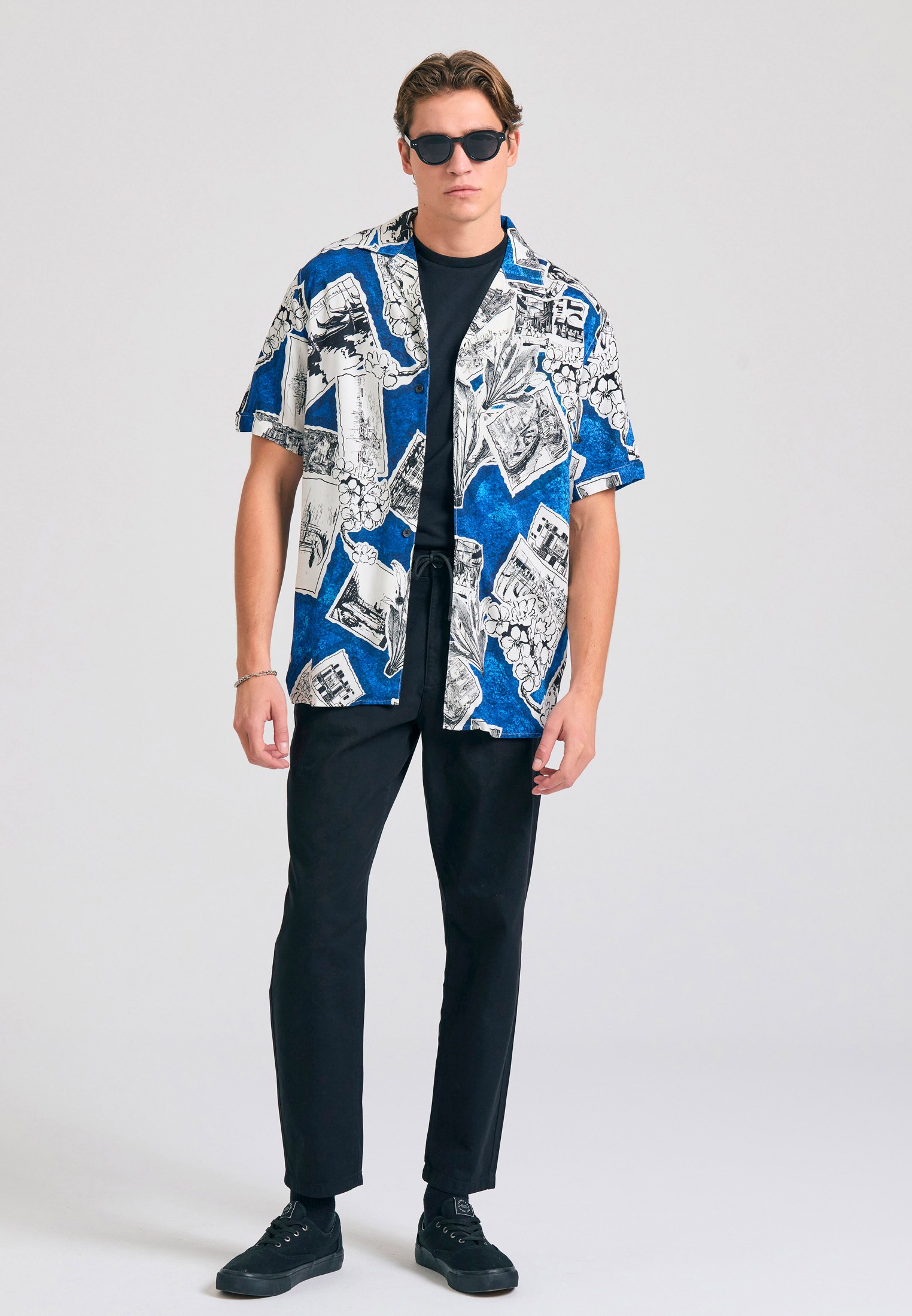 Men's Trousers Funky Buddha Black