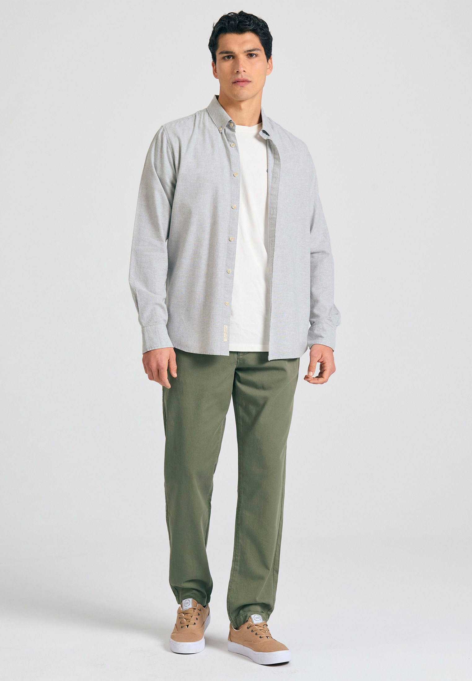 Comfort fit garment dyed chino παντελόνι φωτογραφία