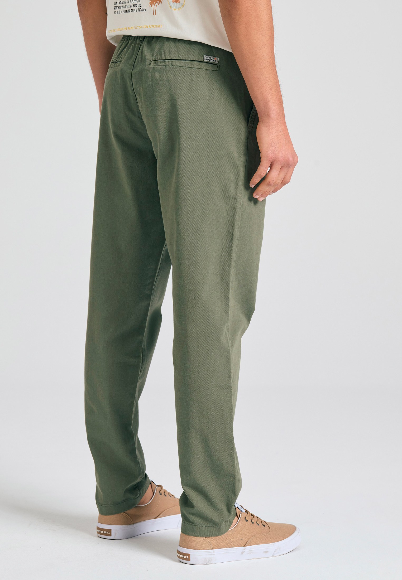 Comfort fit garment dyed chino παντελόνι φωτογραφία