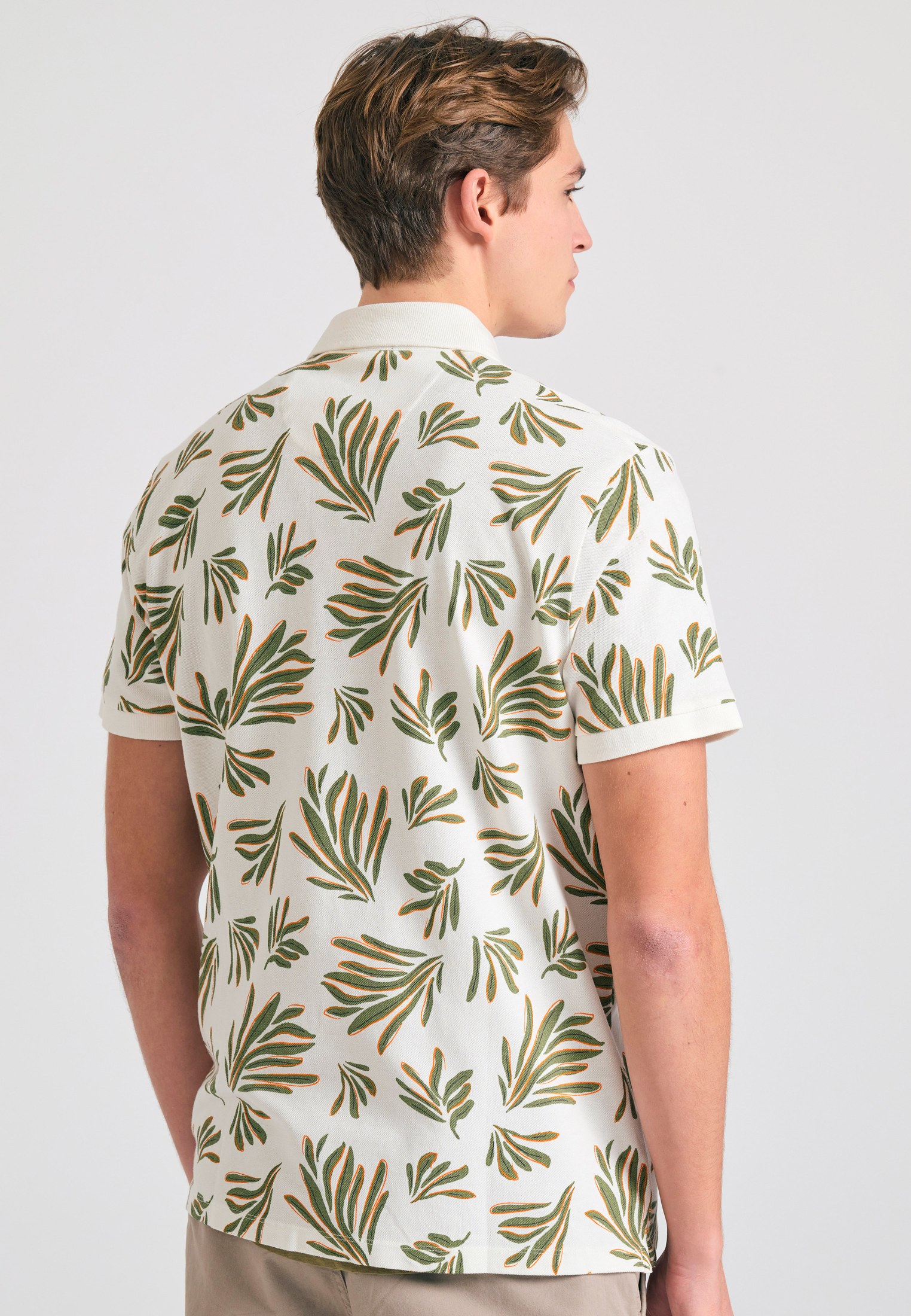 Men's Polo Shirts Funky Buddha White