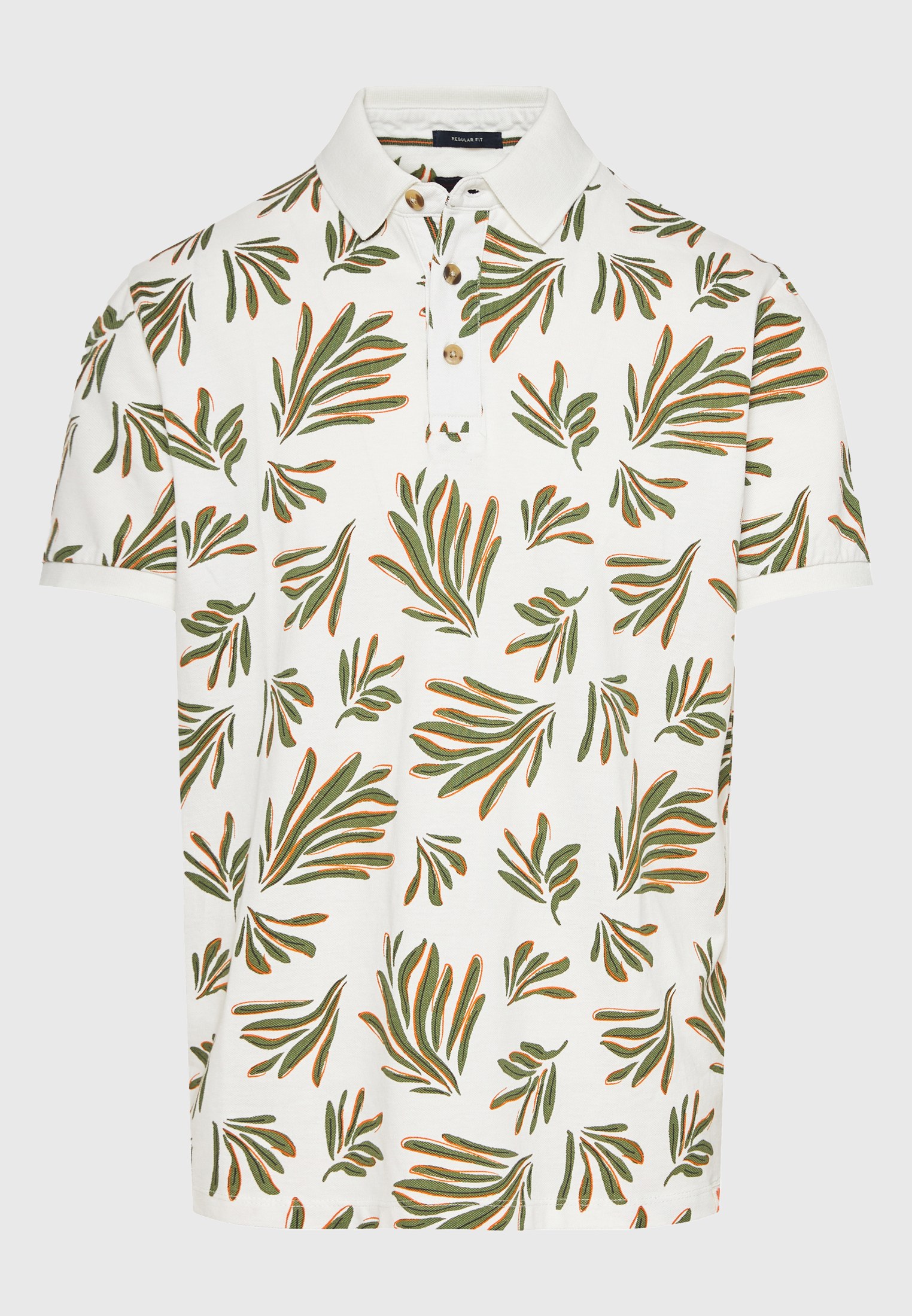 Men's Polo Shirts Funky Buddha White