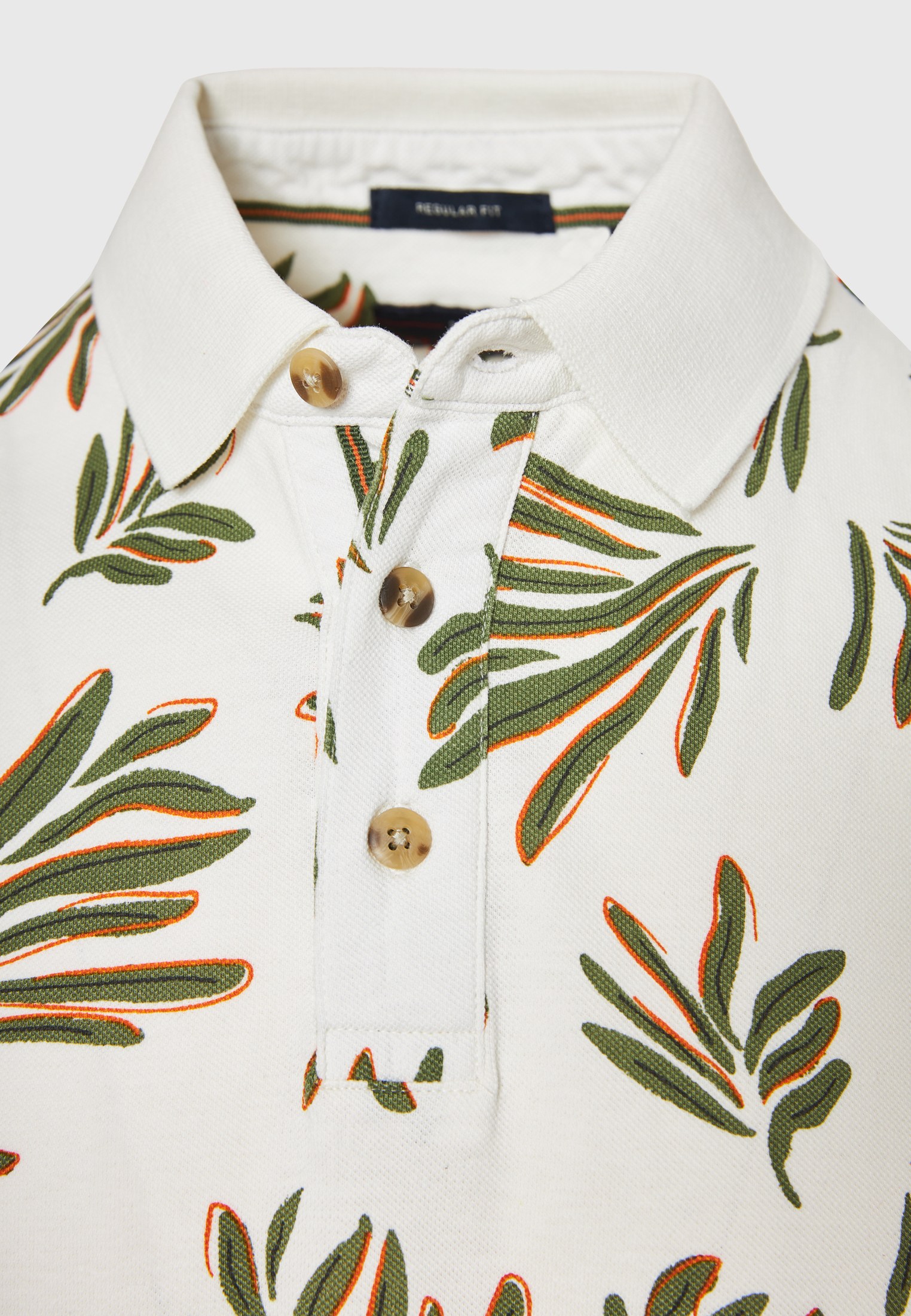 Men's Polo Shirts Funky Buddha White