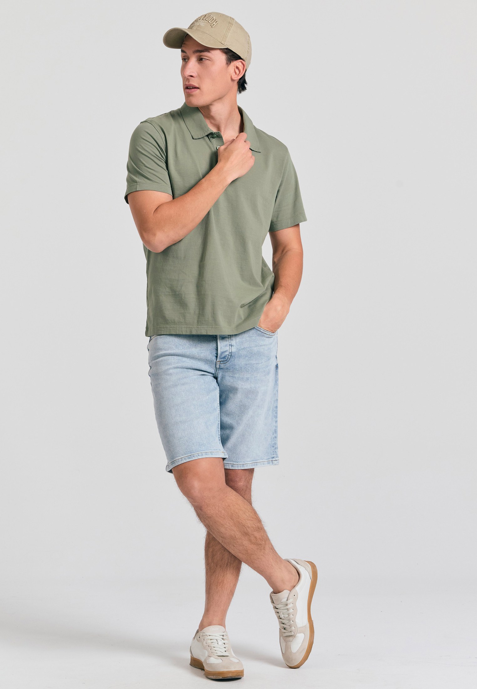 Men's Polo Shirts Funky Buddha Khaki