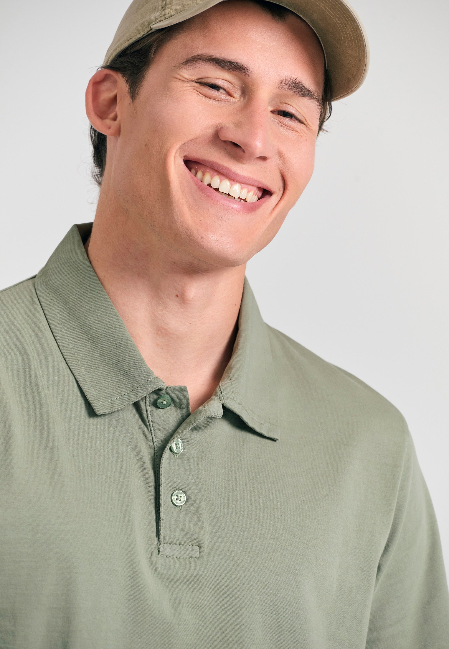 Men's Polo Shirts Funky Buddha Khaki