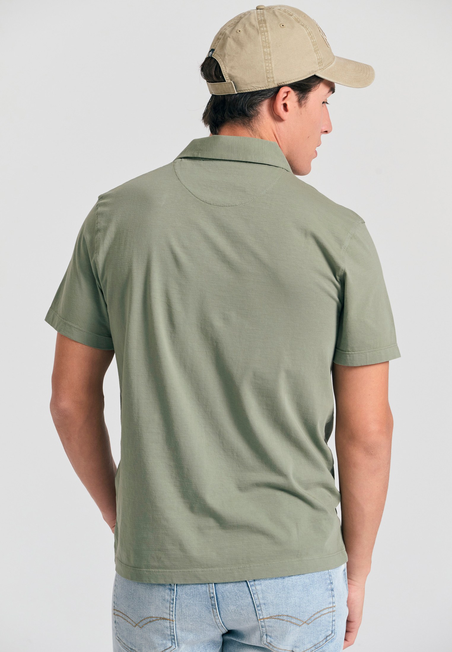 Men's Polo Shirts Funky Buddha Khaki