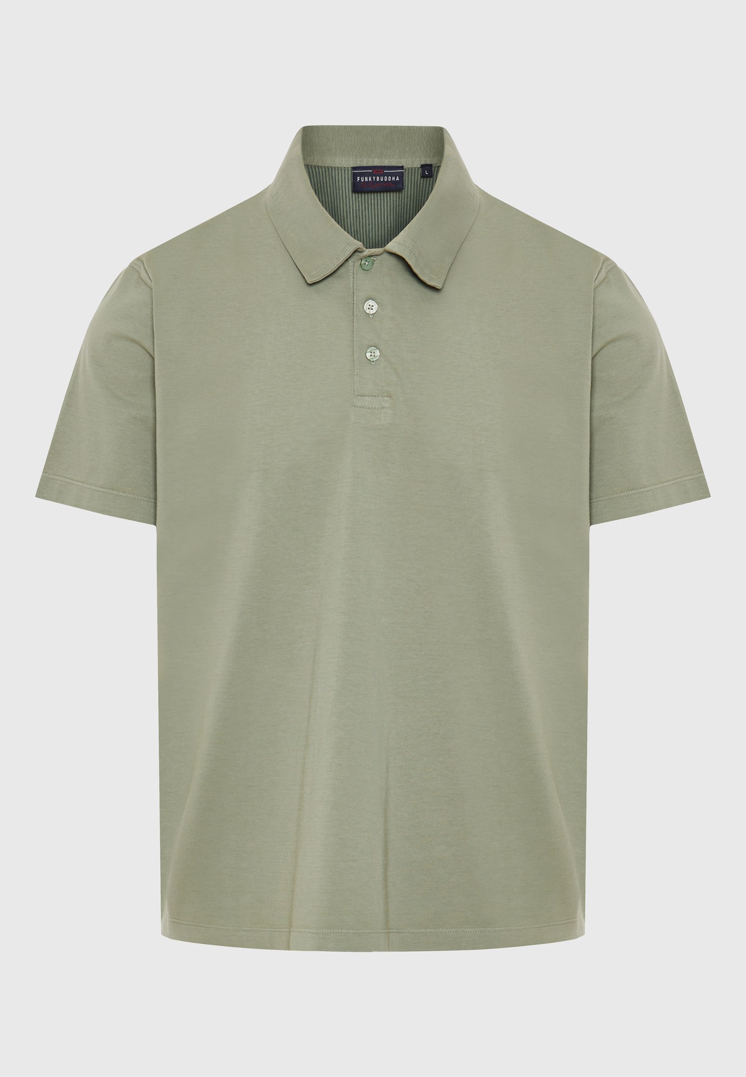 Men's Polo Shirts Funky Buddha Khaki