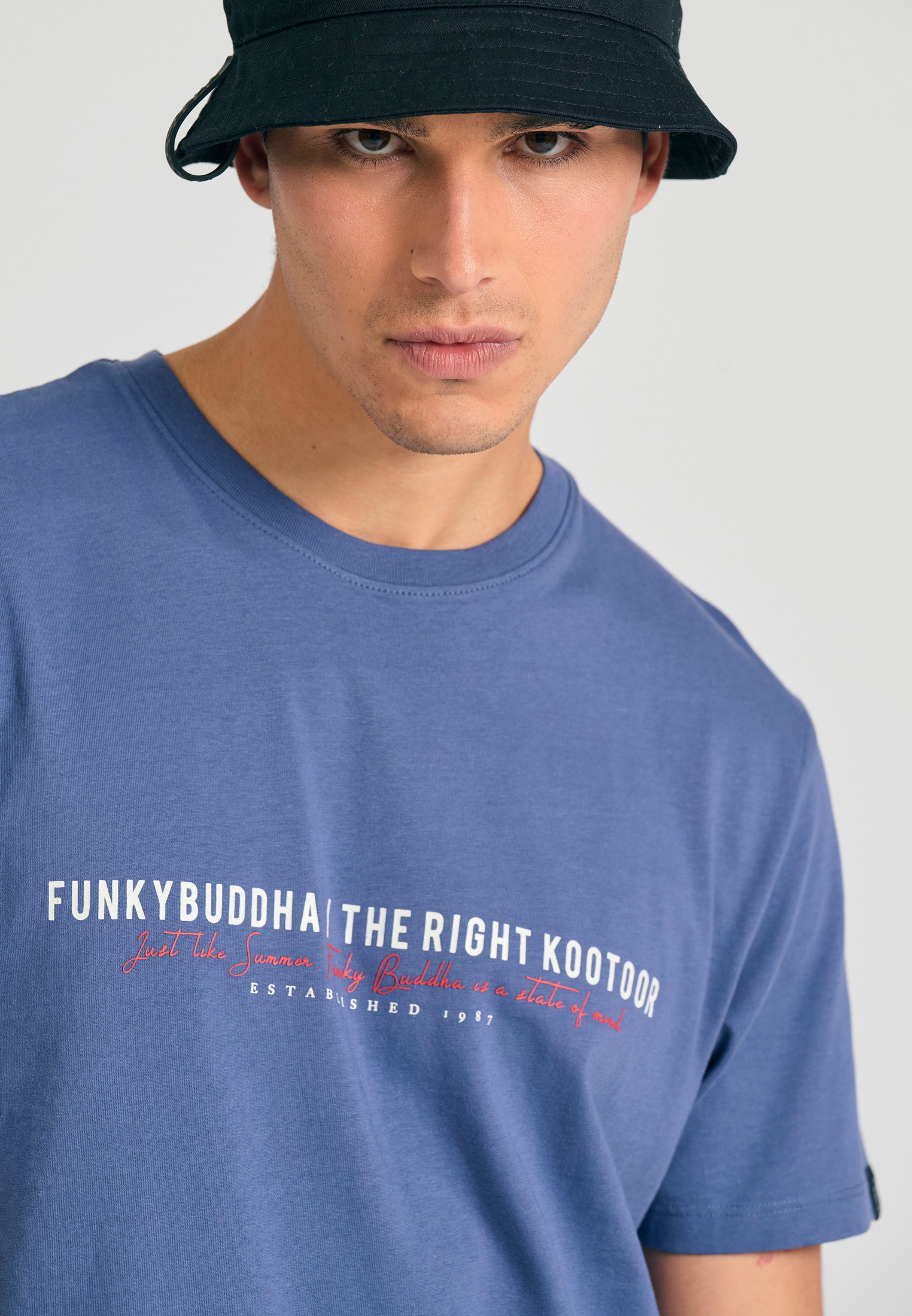 Men's Shirts Funky Buddha Blue
