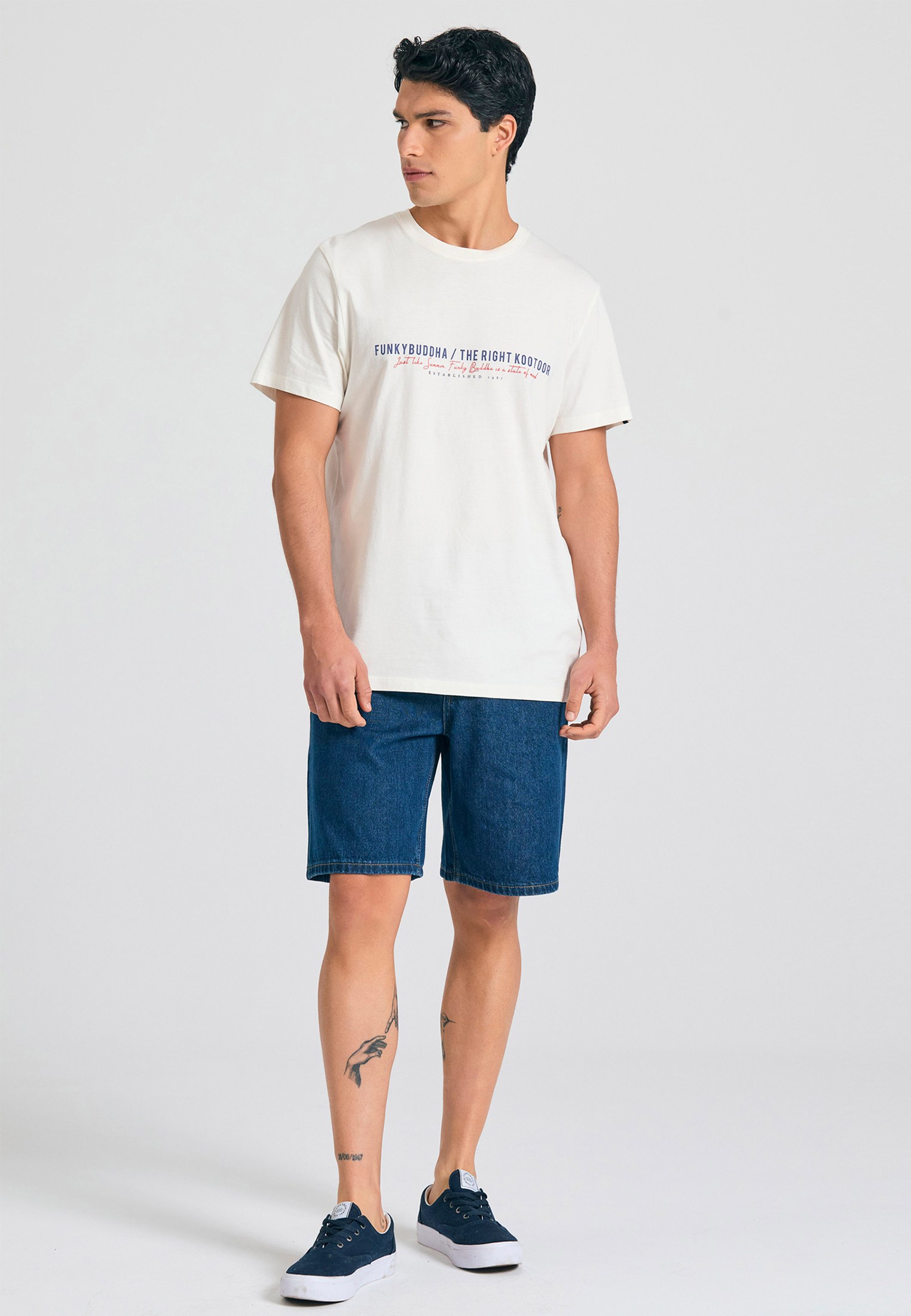 Men's T-Shirts Funky Buddha White