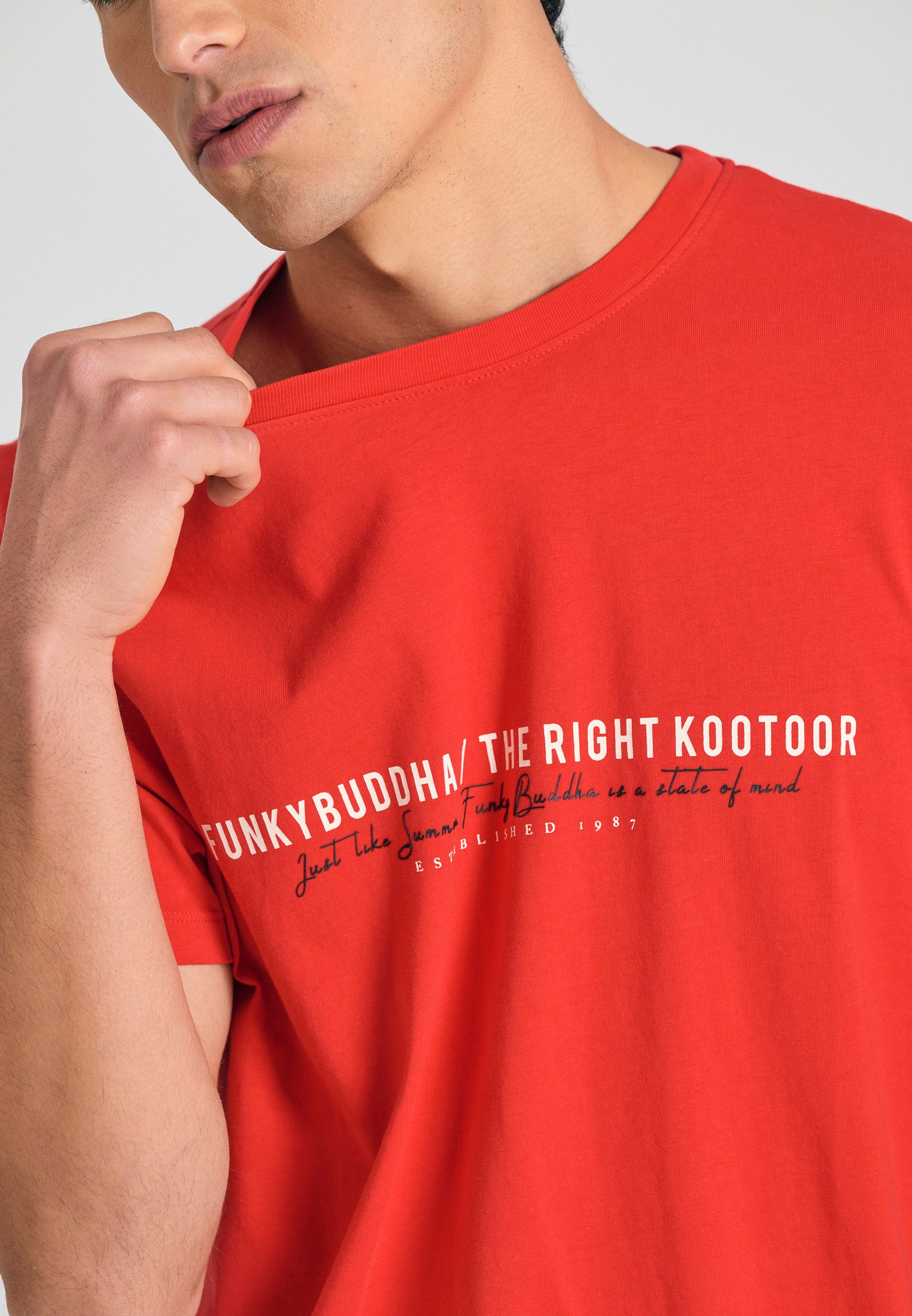 Men's T-Shirts Funky Buddha Red