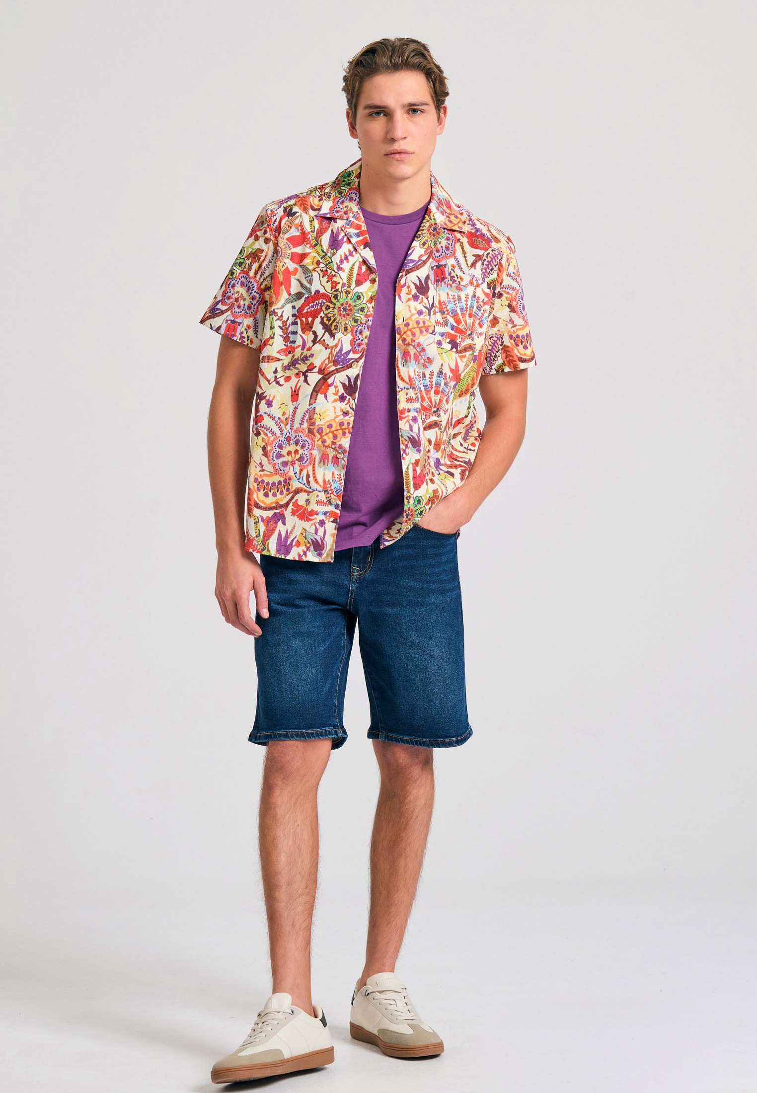 Men's Shirts Funky Buddha White