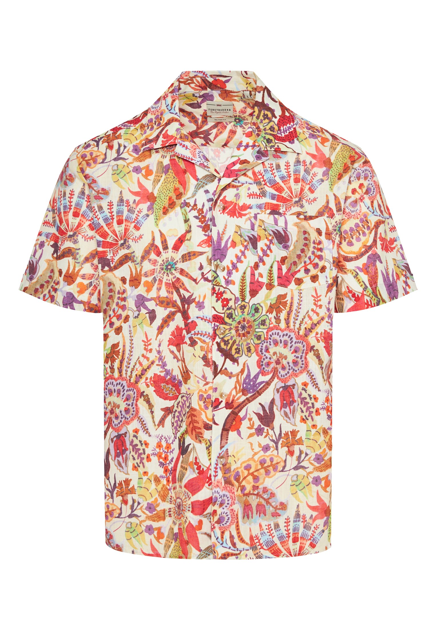 Men's Shirts Funky Buddha White