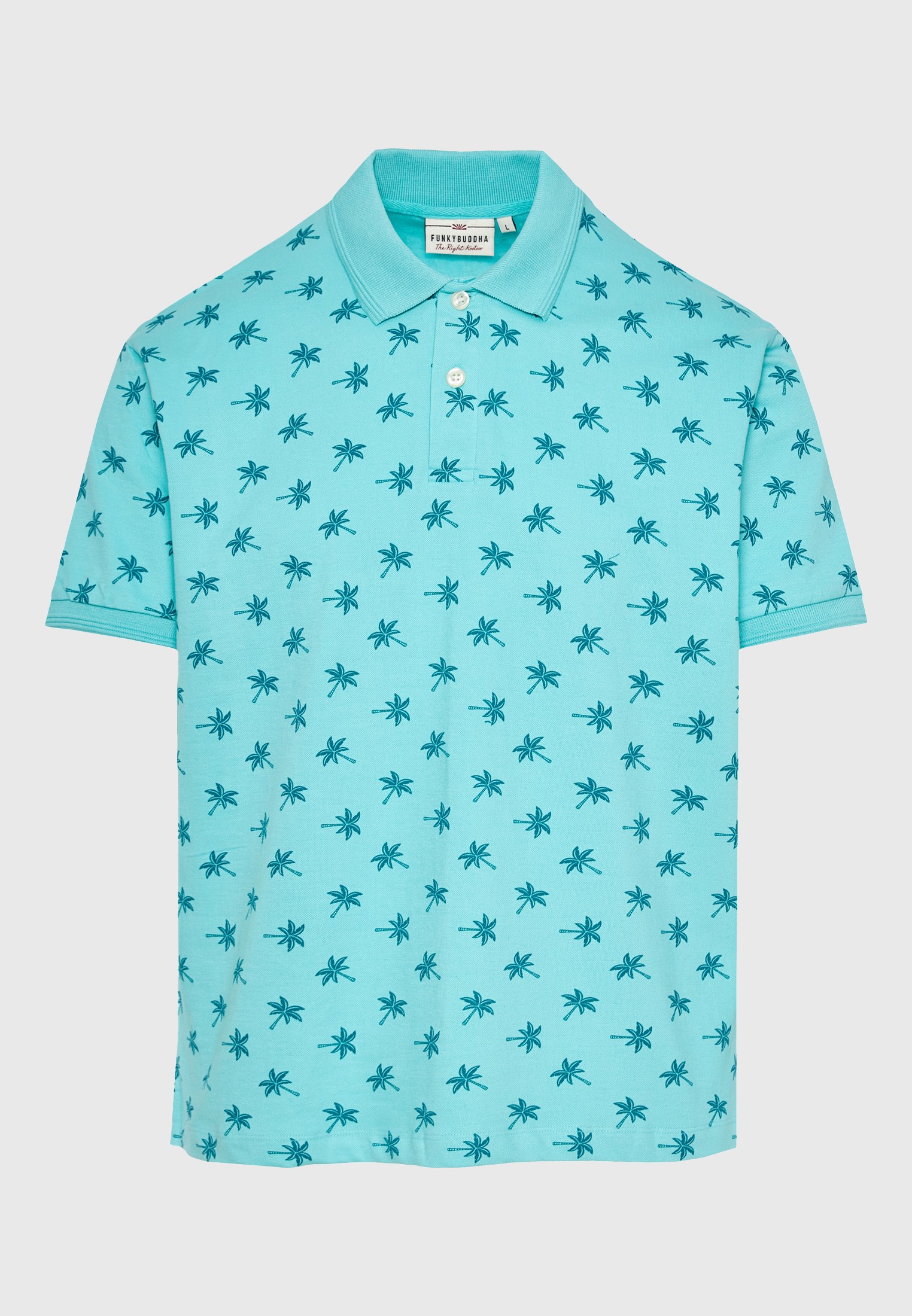 Men's Polo Shirts Funky Buddha Blue