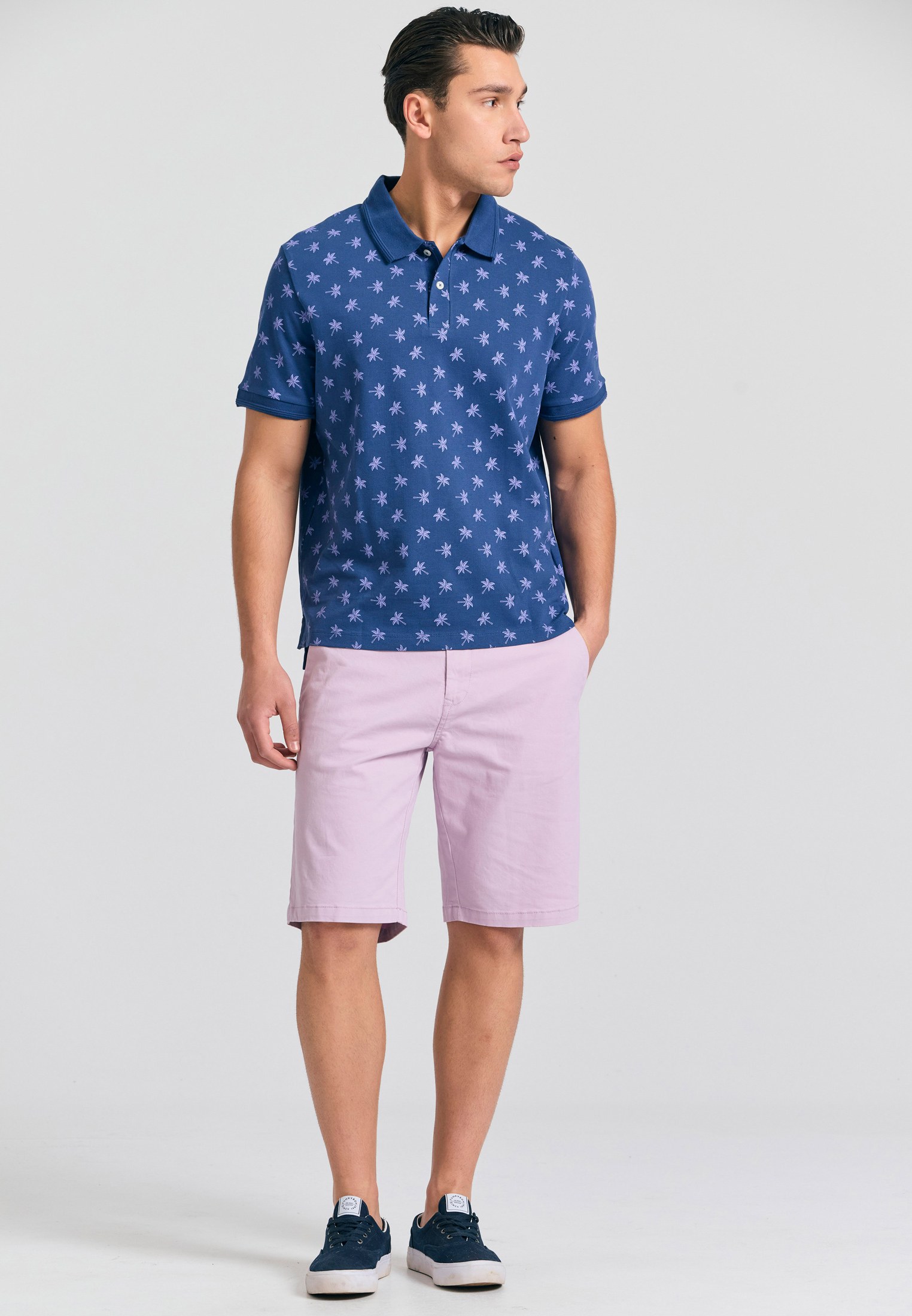 Men's Polo Shirts Funky Buddha Blue