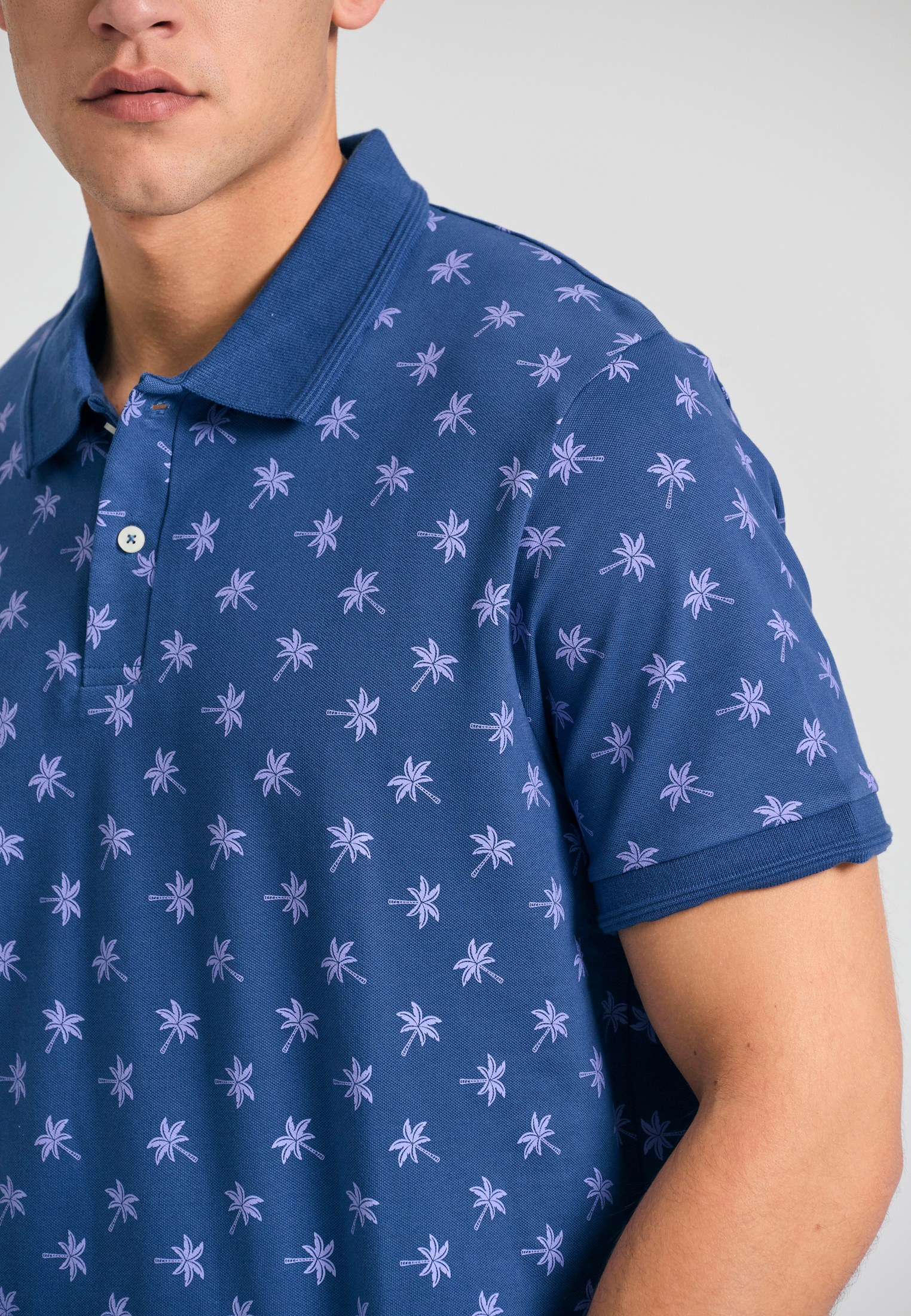 Men's Polo Shirts Funky Buddha Blue