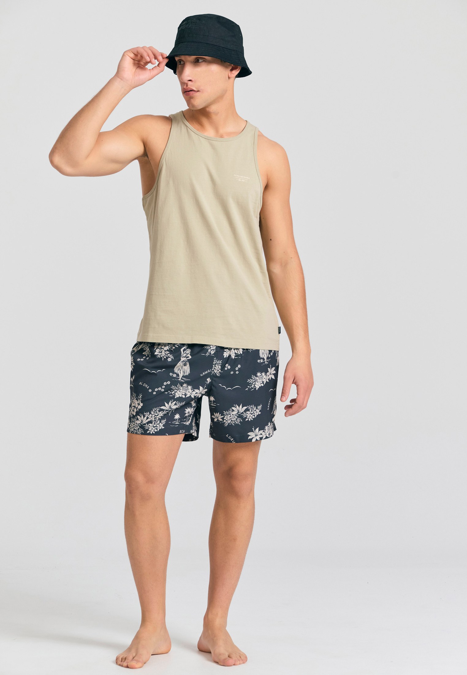 Men's Swim Shorts Funky Buddha Black