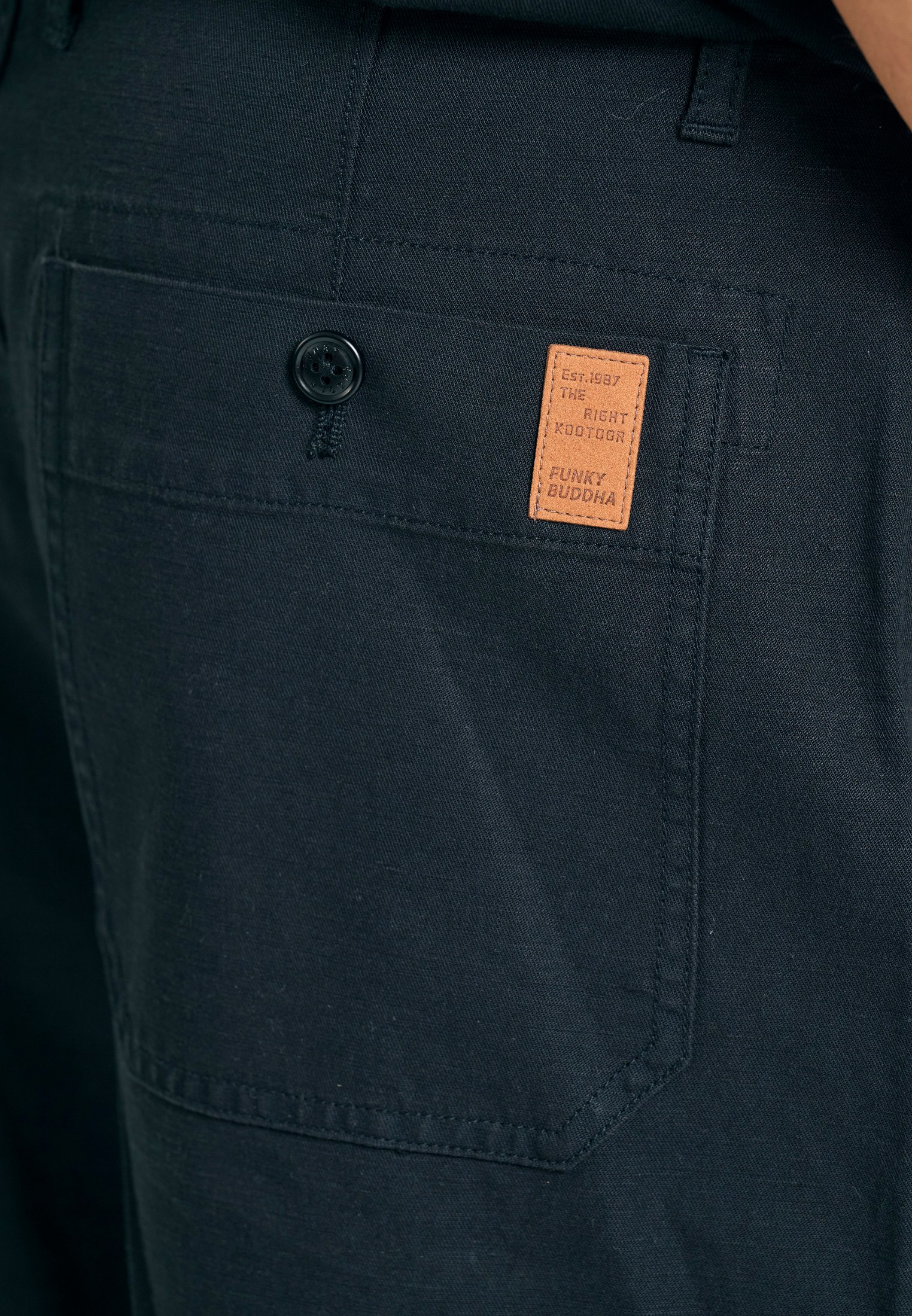 Men's Trousers Funky Buddha Black