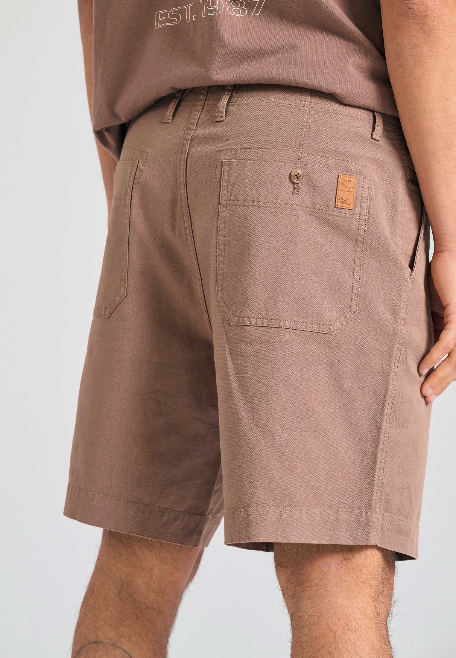 Men's Trousers Funky Buddha Brown