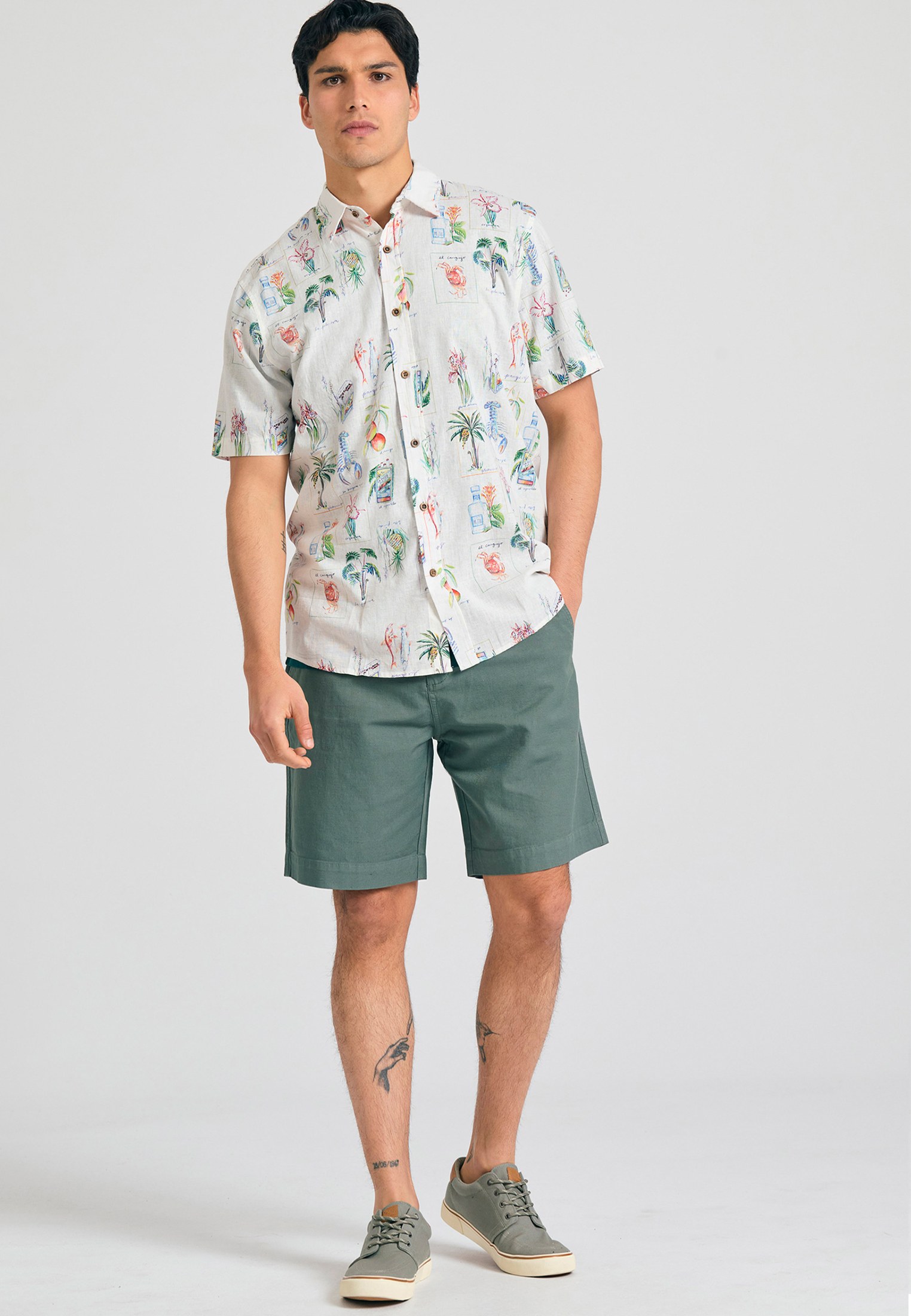 Men's Trousers Funky Buddha Green