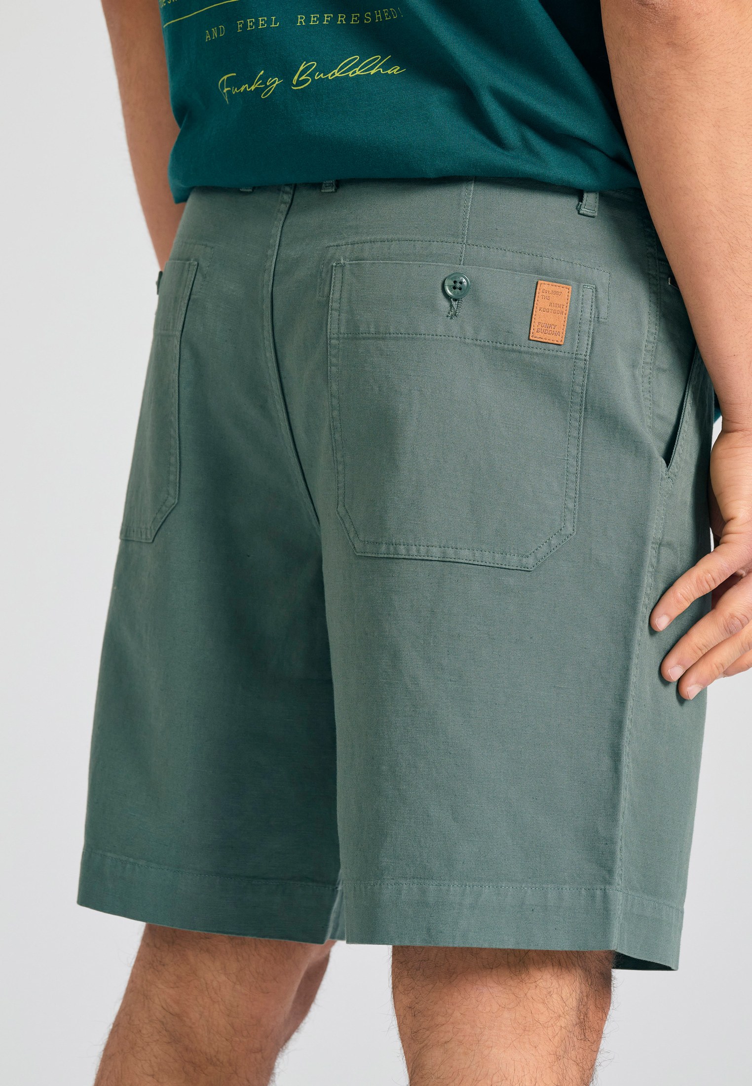 Men's Trousers Funky Buddha Green