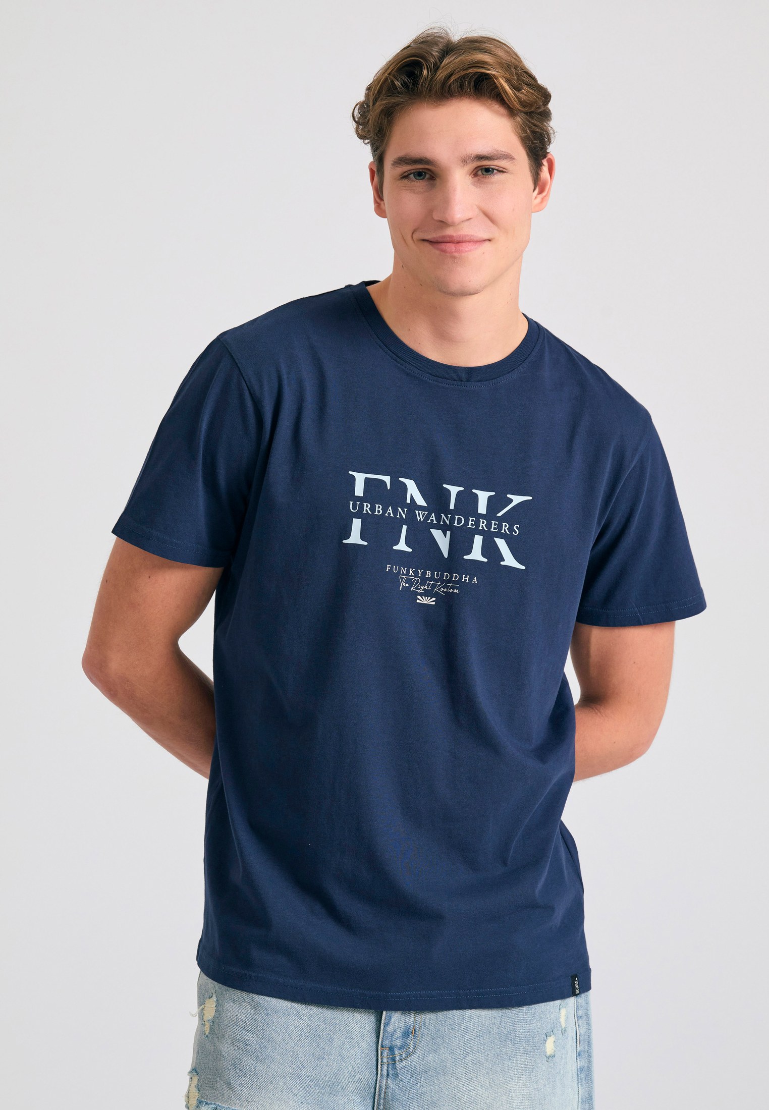 Men's T-Shirts Funky Buddha Navy