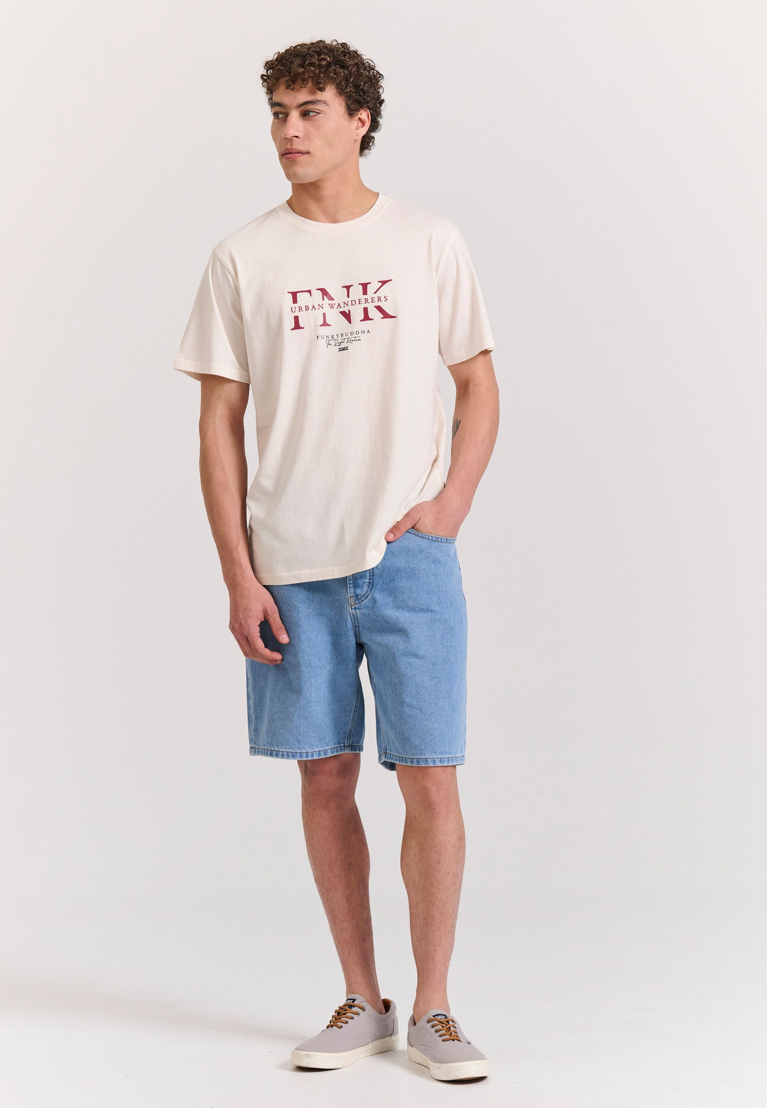 Men's T-Shirts Funky Buddha White