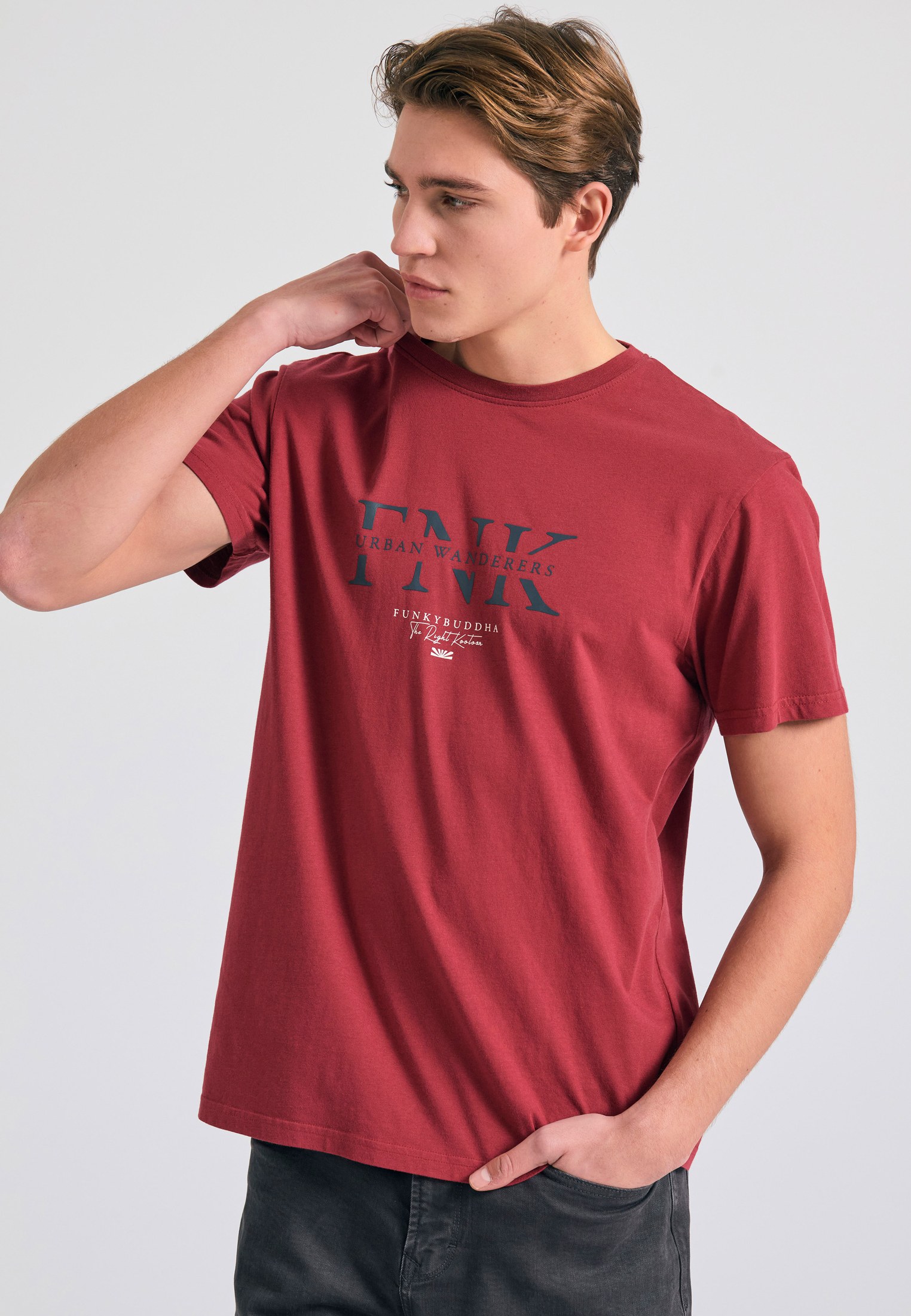 Men's T-Shirts Funky Buddha Red