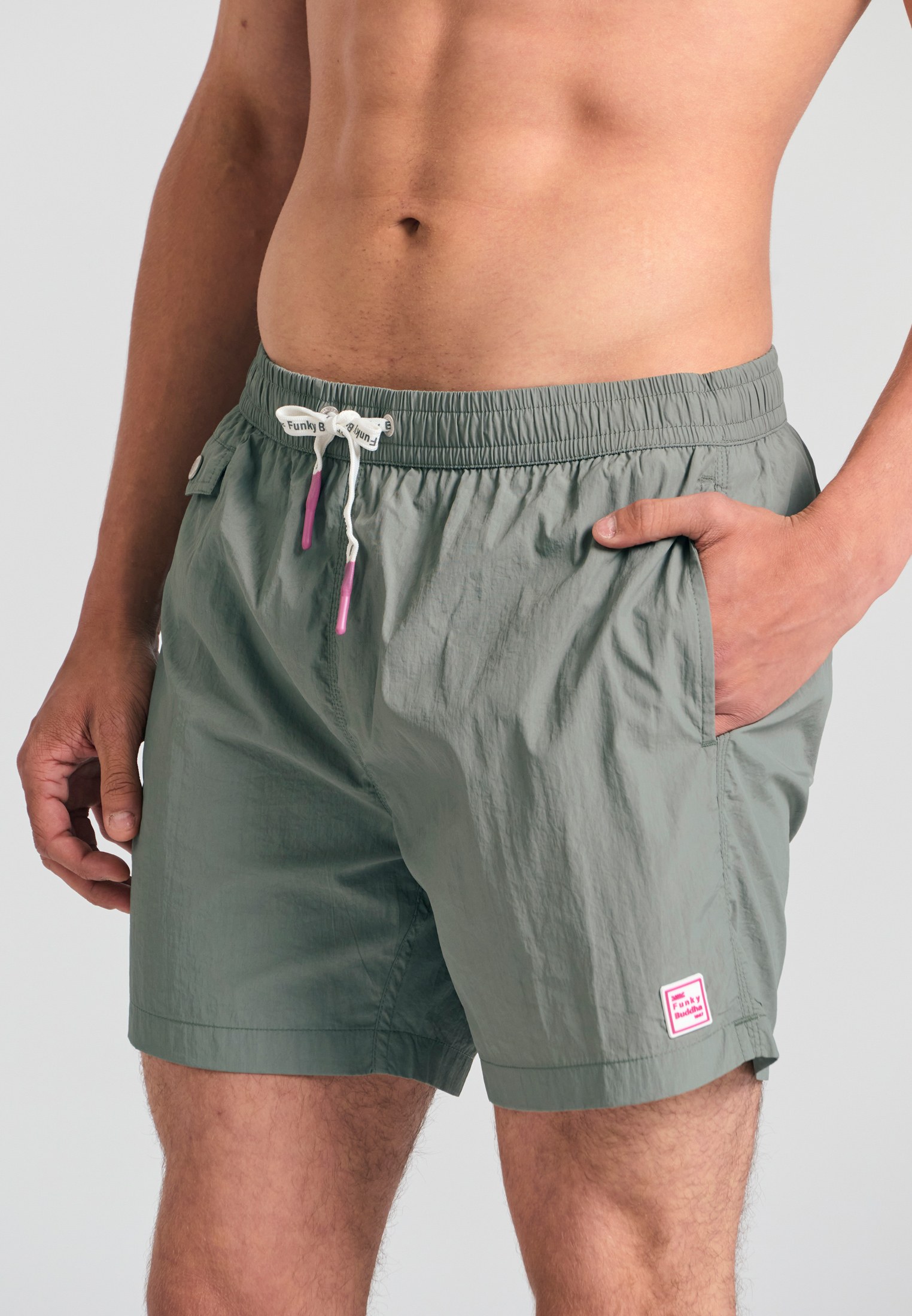 Men's Swim Shorts Funky Buddha Green