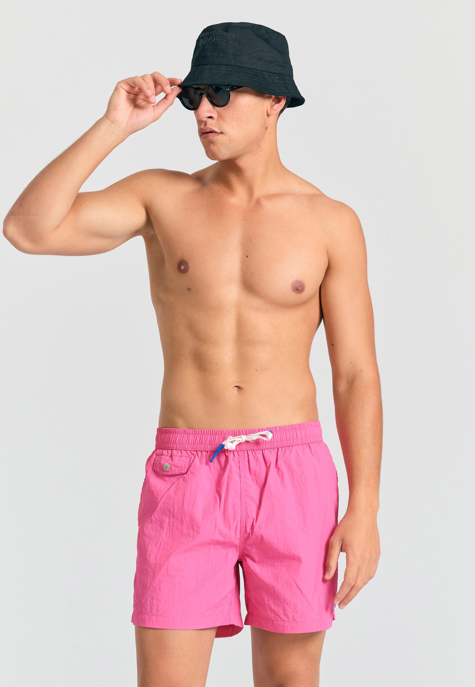 Men's Swim Shorts Funky Buddha Fuchsia