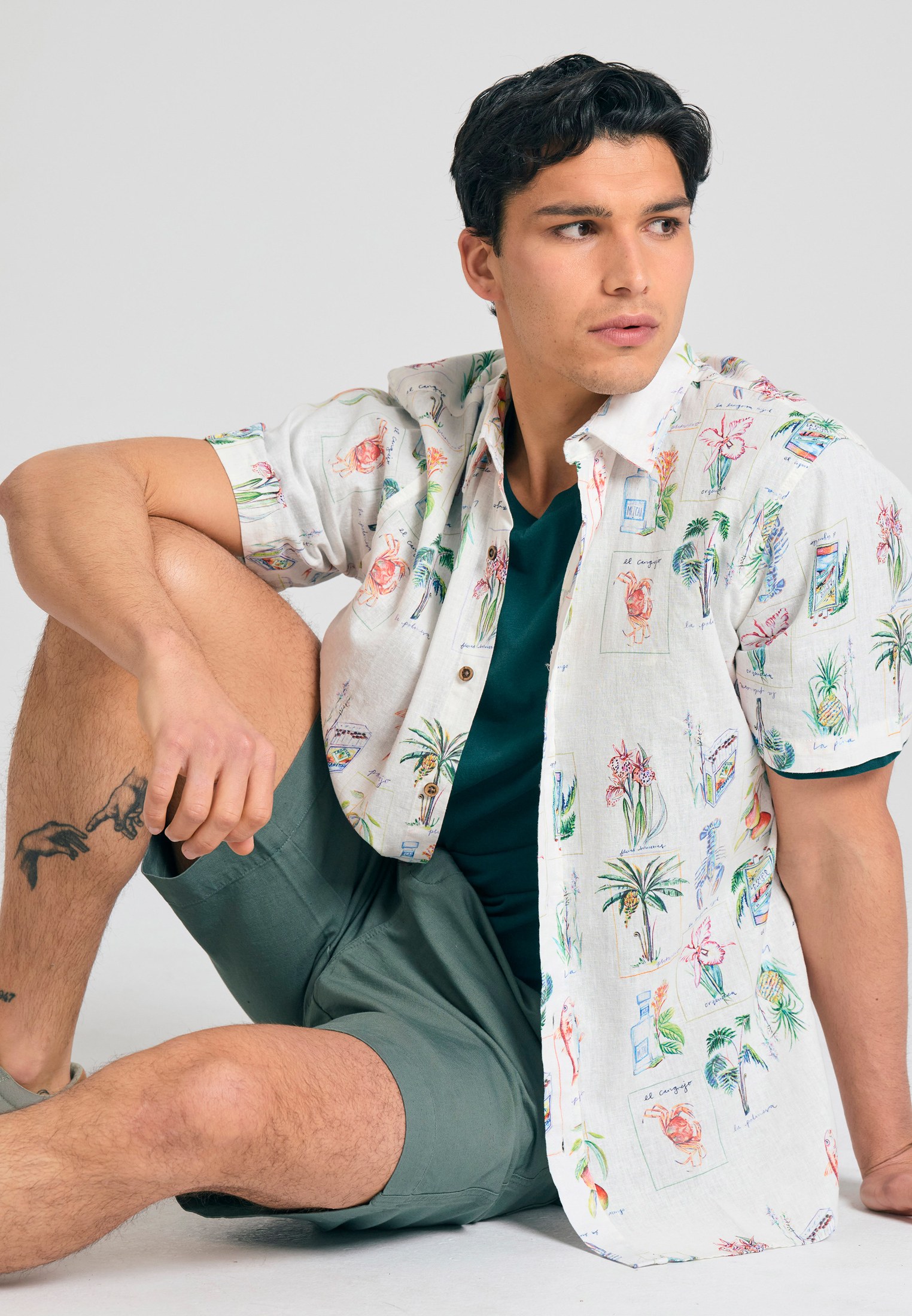 Men's Shirts Funky Buddha White