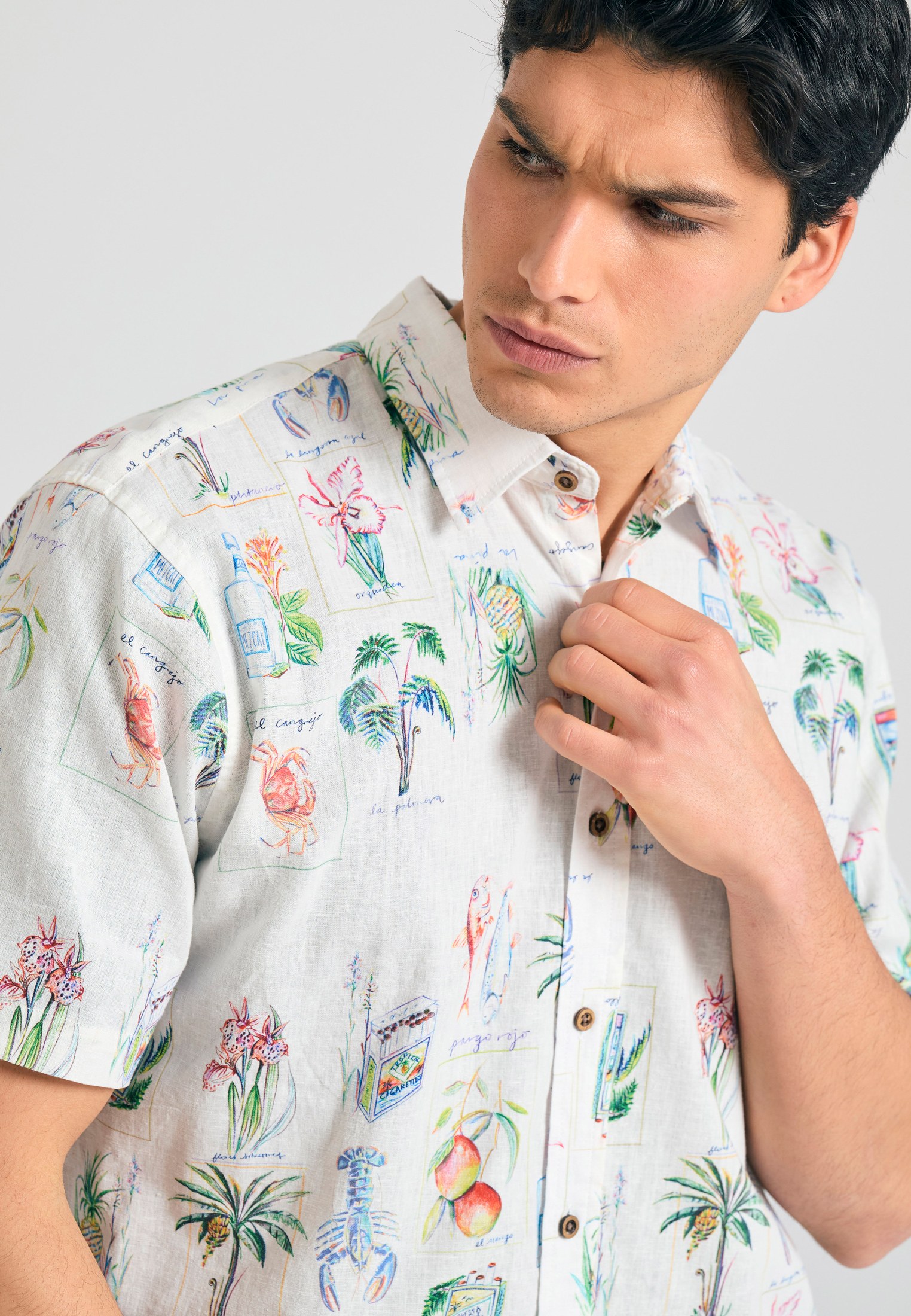 Men's Shirts Funky Buddha White