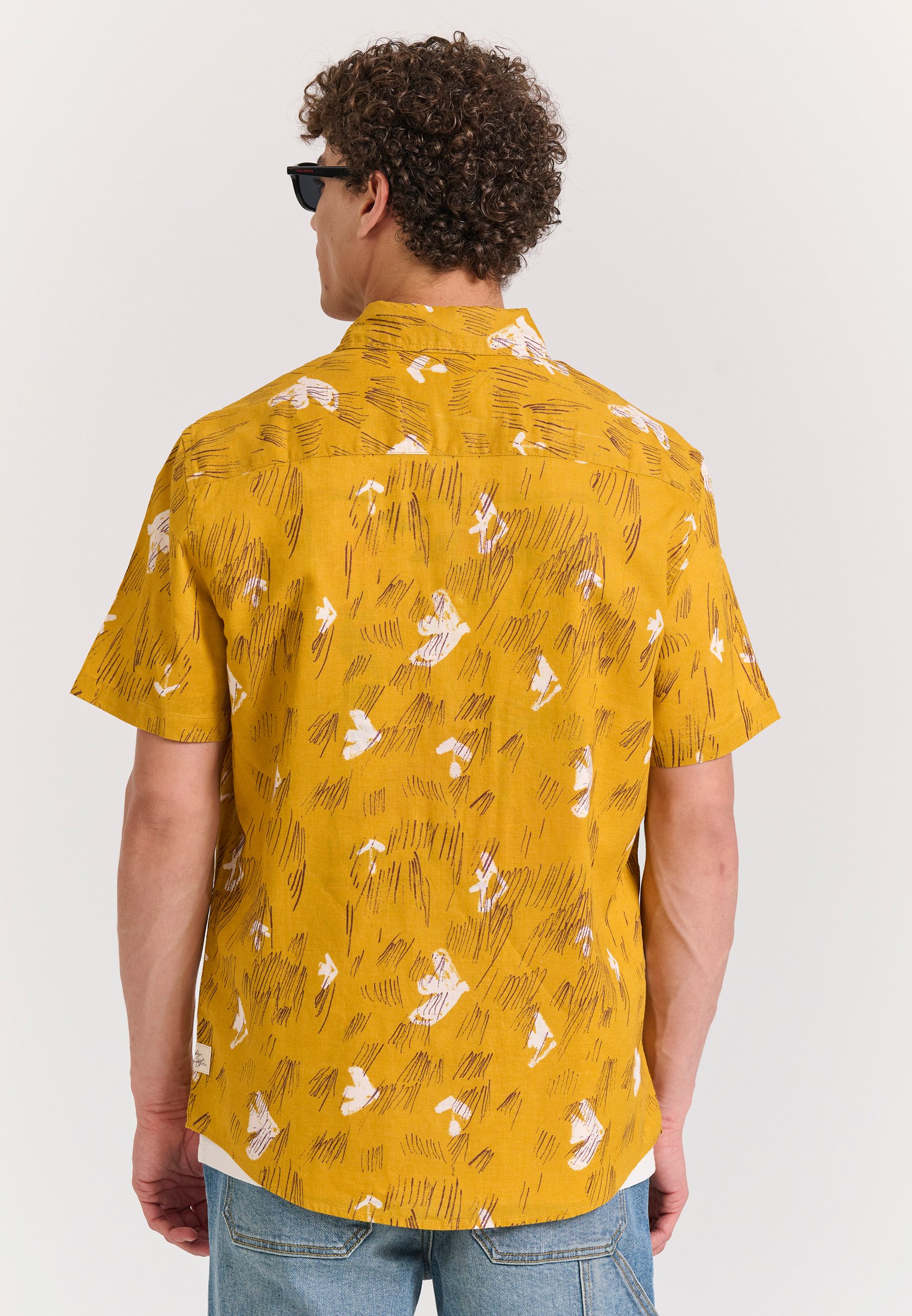 Men's Shirts Funky Buddha Yellow