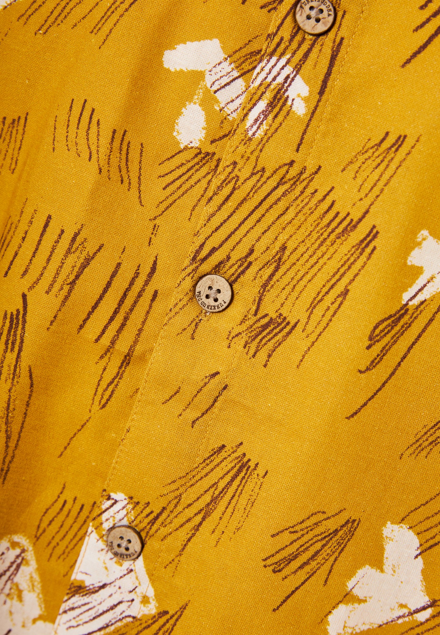 Men's Shirts Funky Buddha Yellow