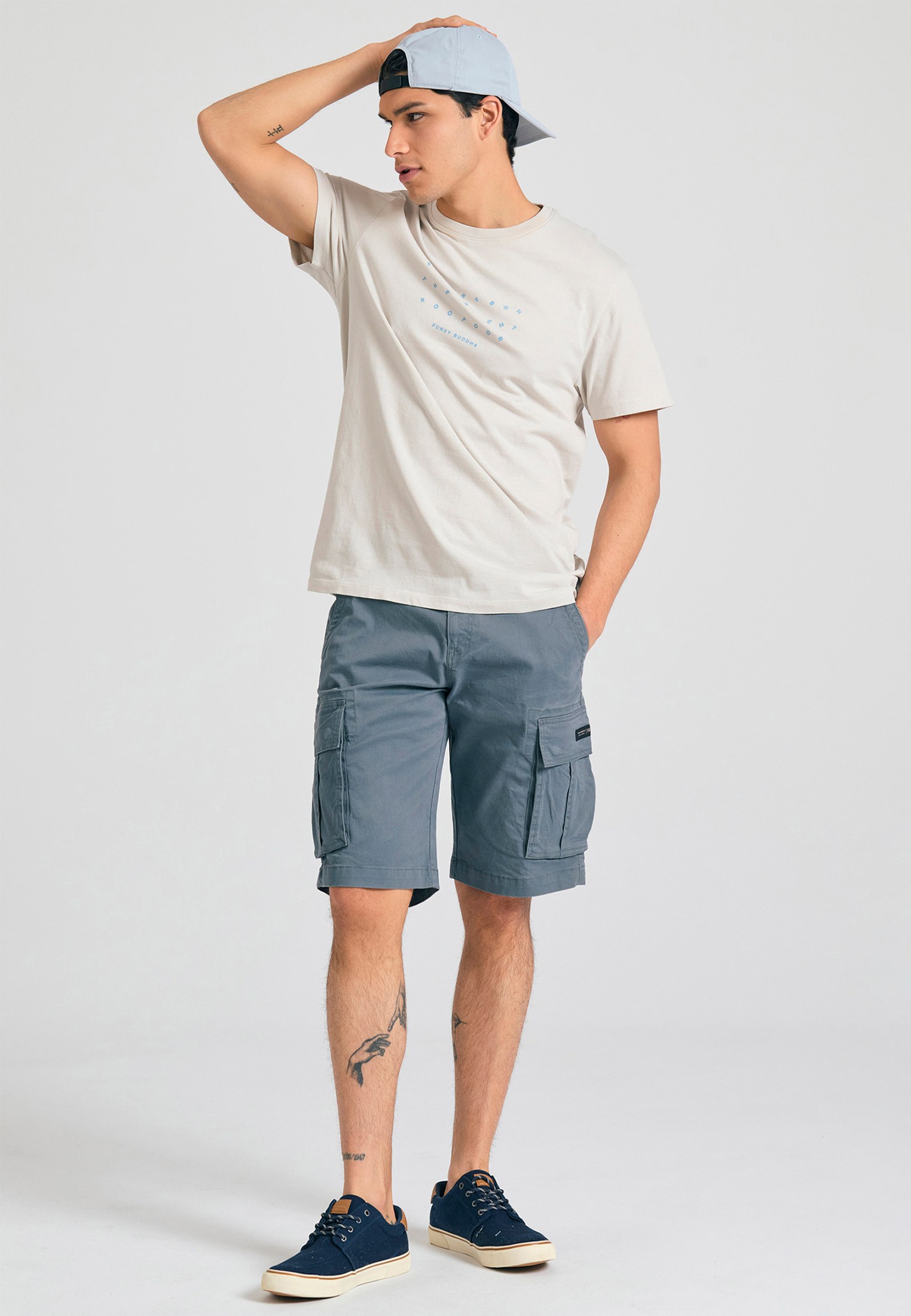 Men's Shirts Funky Buddha Beige