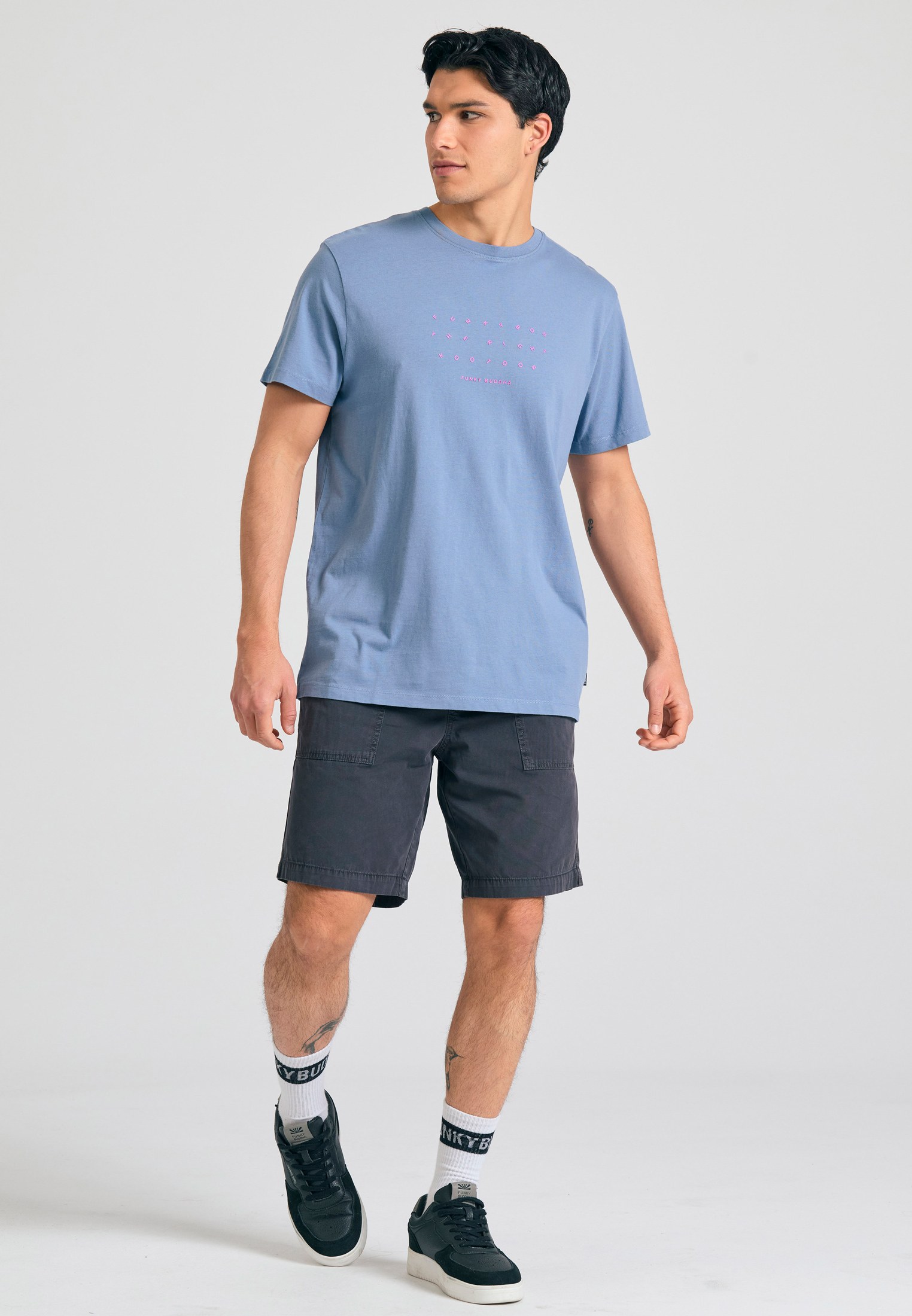 Men's Shirts Funky Buddha Blue