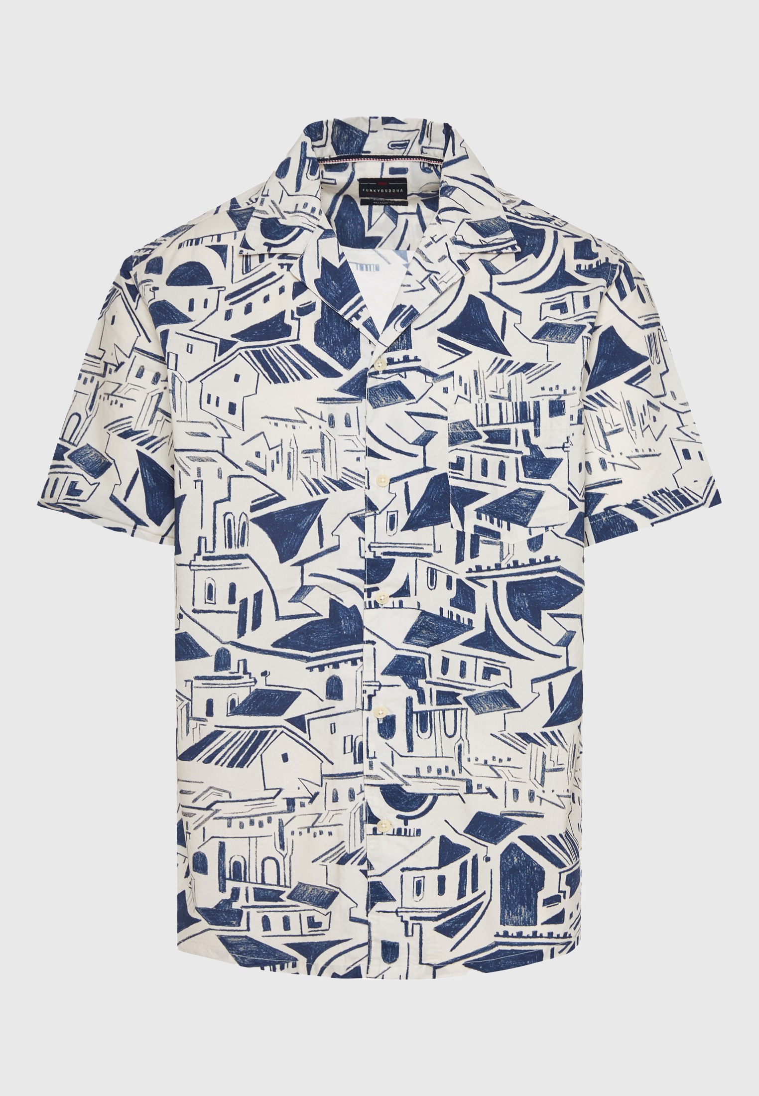 Men's Shirts Funky Buddha Navy