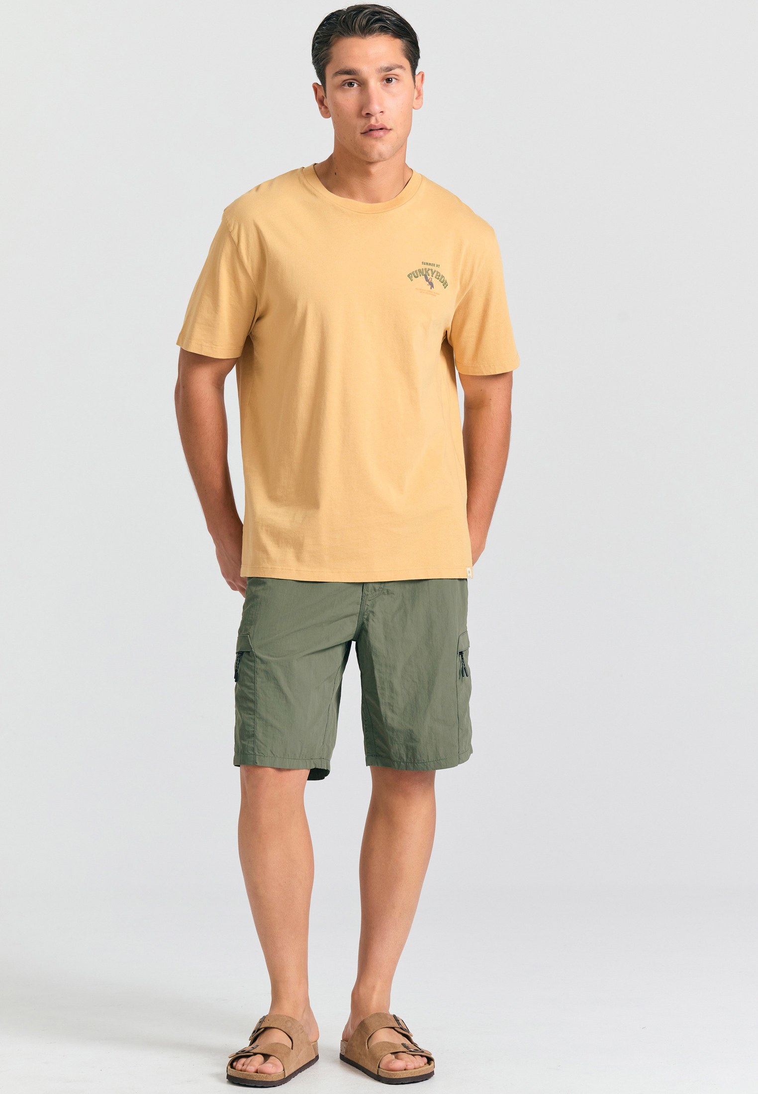 Men's Swim Shorts Funky Buddha Khaki