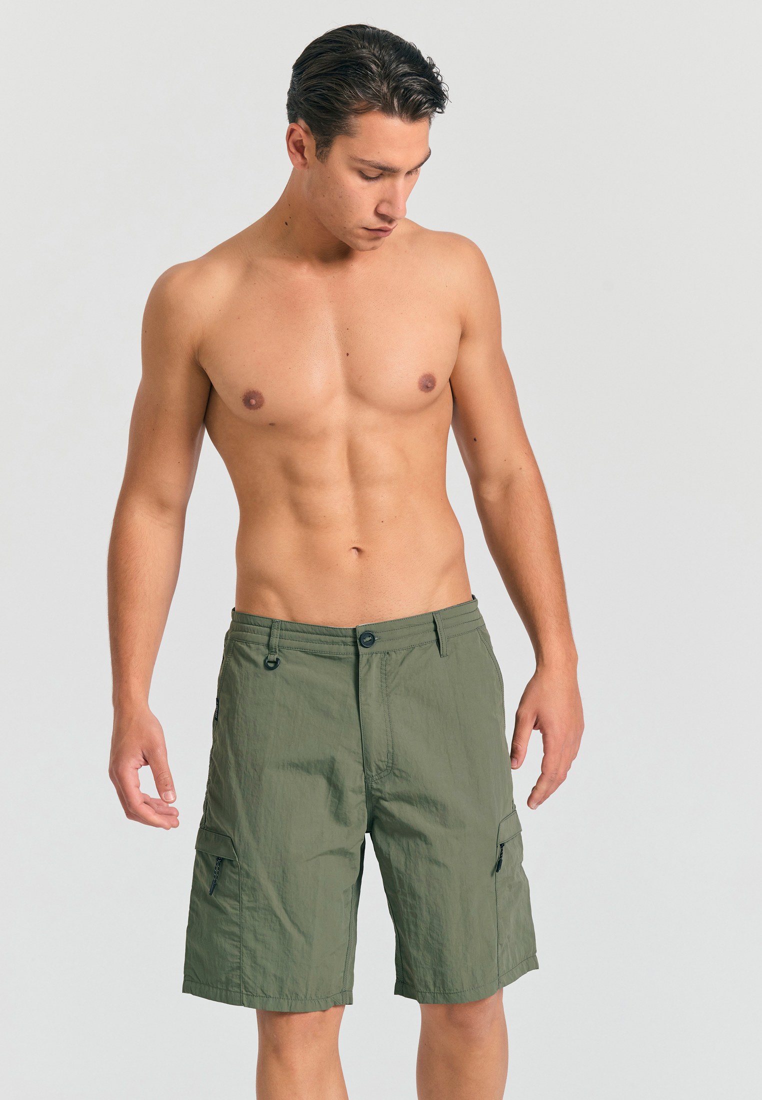 Men's Swim Shorts Funky Buddha Khaki