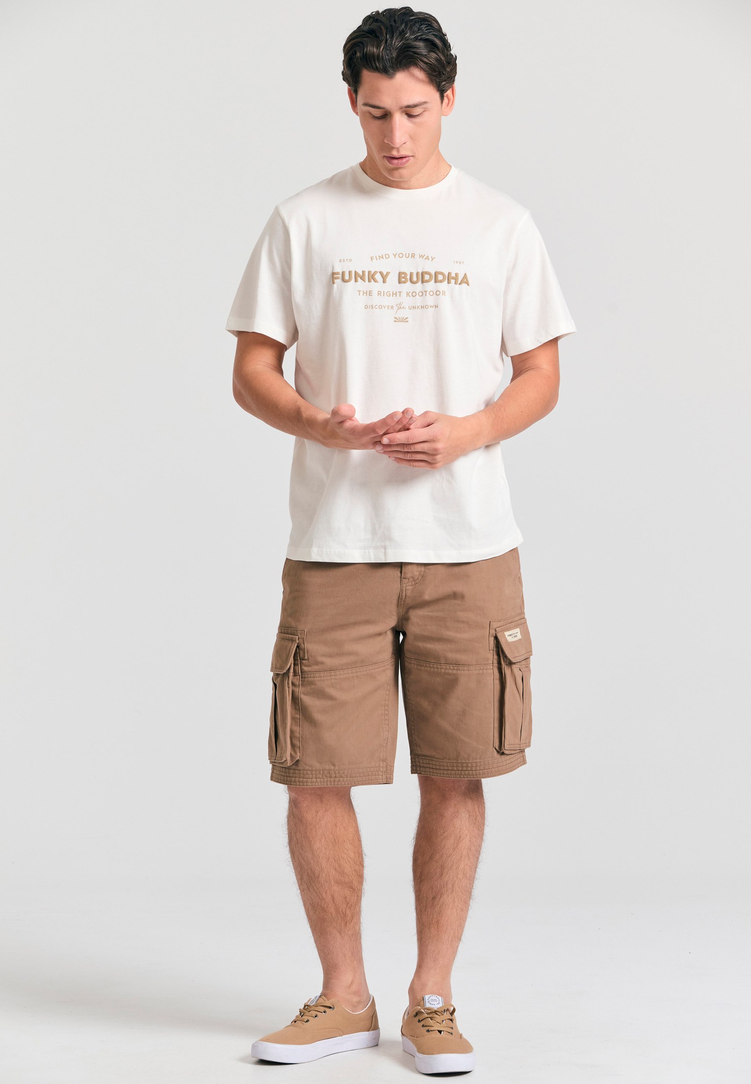 Men's T-Shirts Funky Buddha White