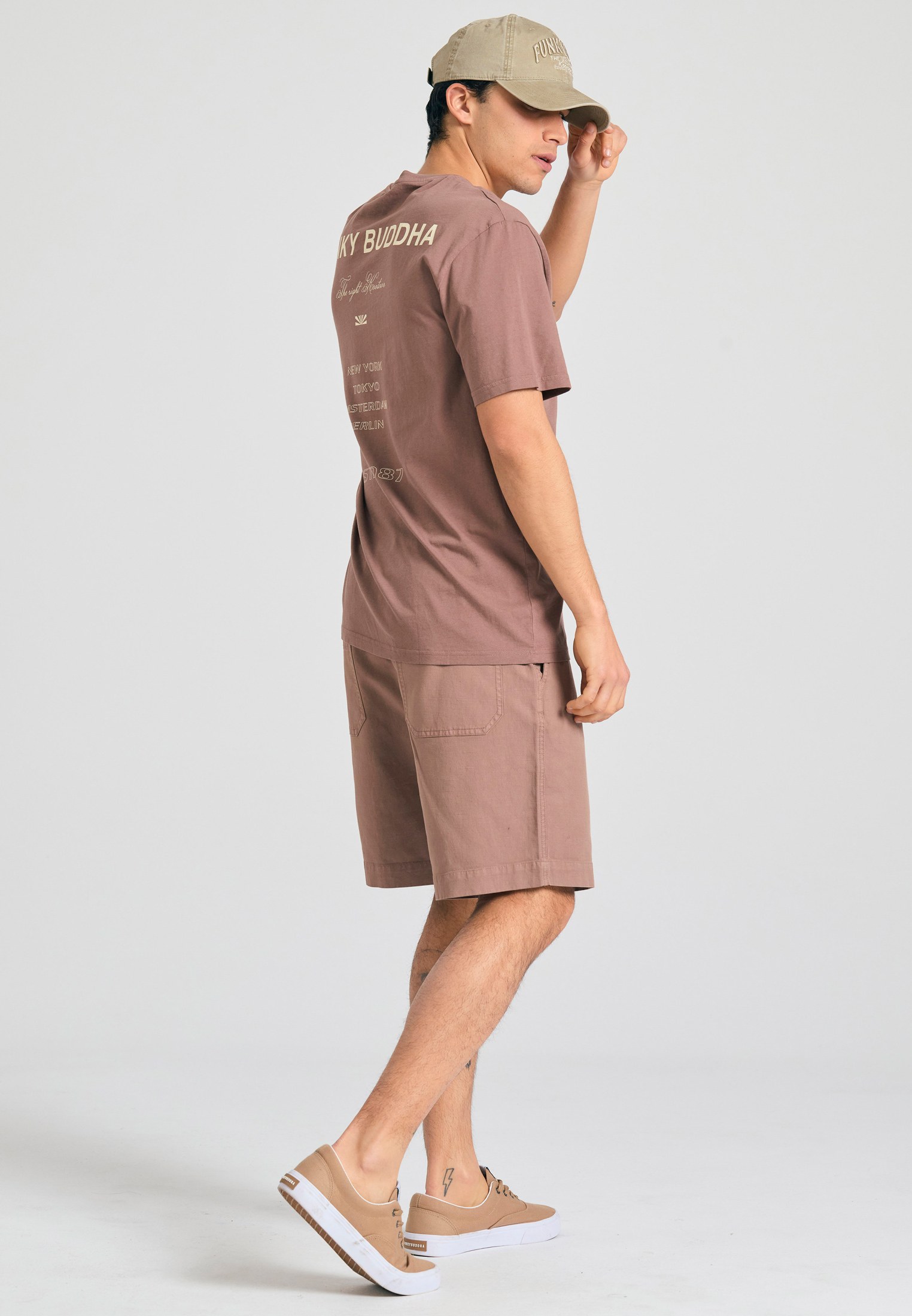 Men's T-Shirts Funky Buddha Brown