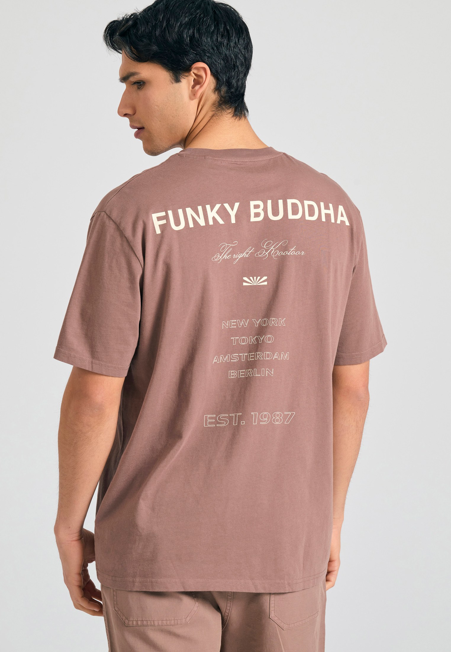 Men's T-Shirts Funky Buddha Brown