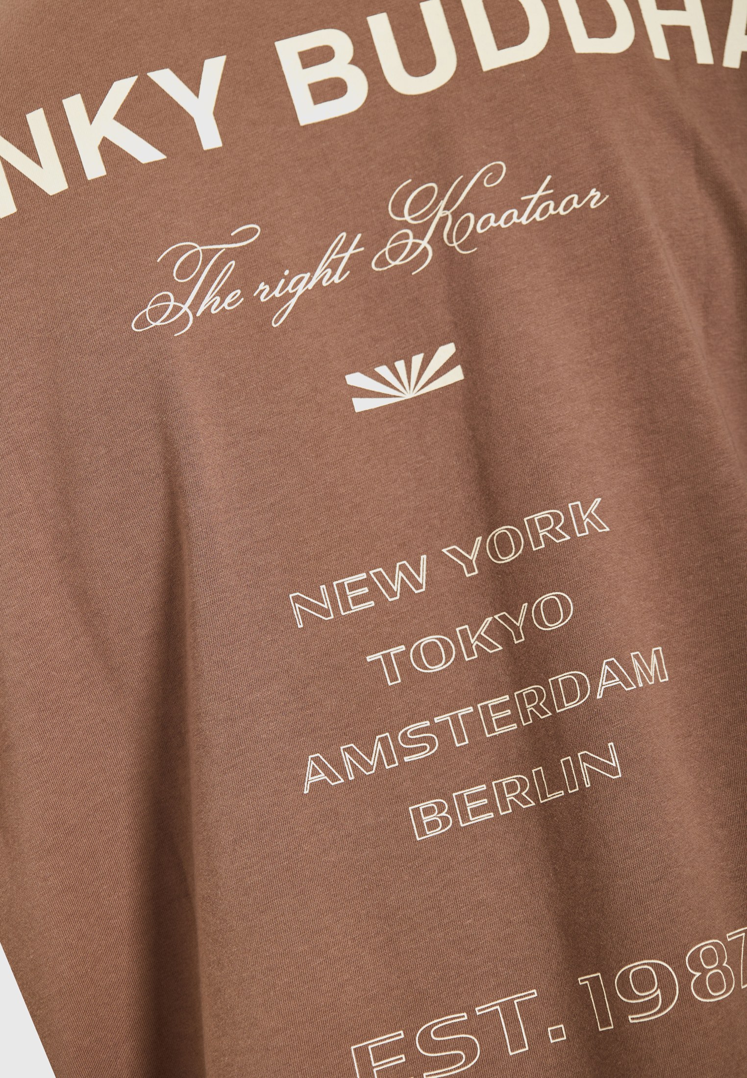 Men's T-Shirts Funky Buddha Brown