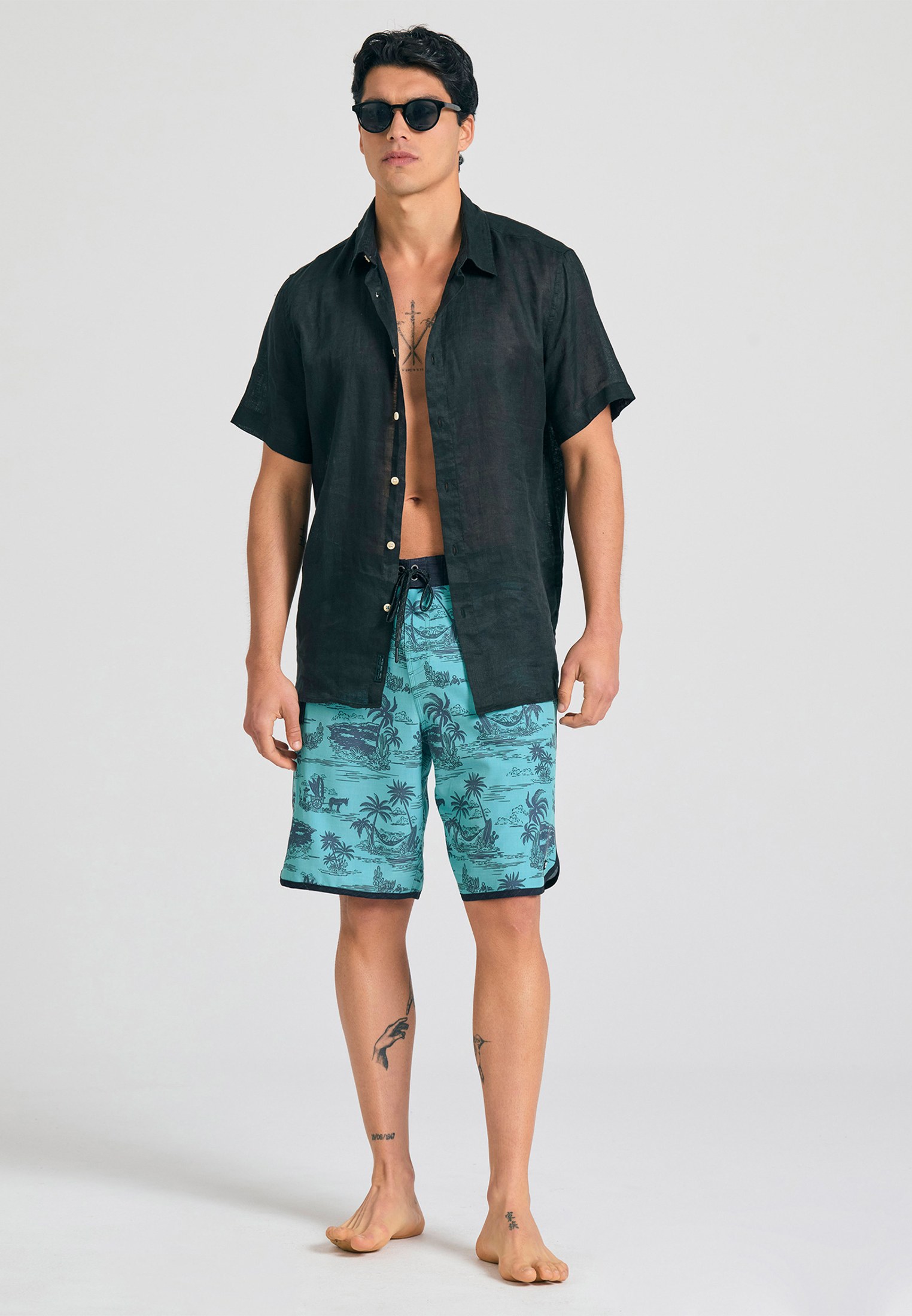 Men's Swim Shorts Funky Buddha Blue