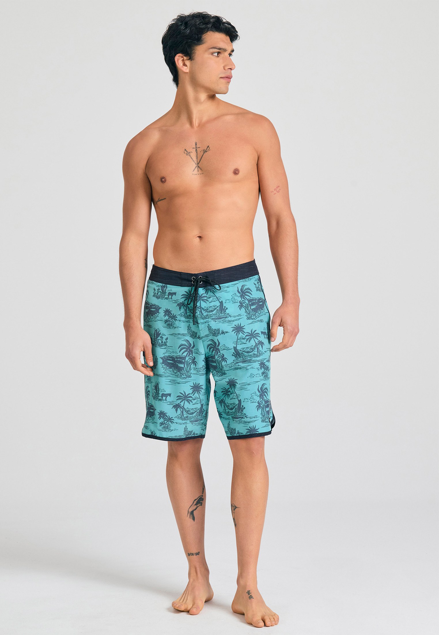 Men's Swim Shorts Funky Buddha Blue