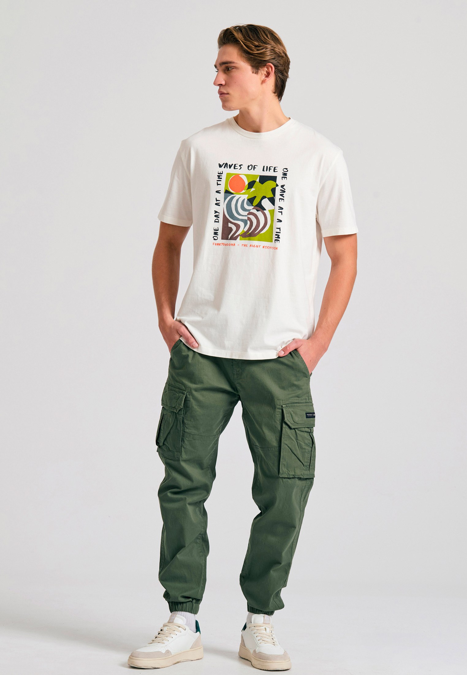 Men's Trousers Funky Buddha Green