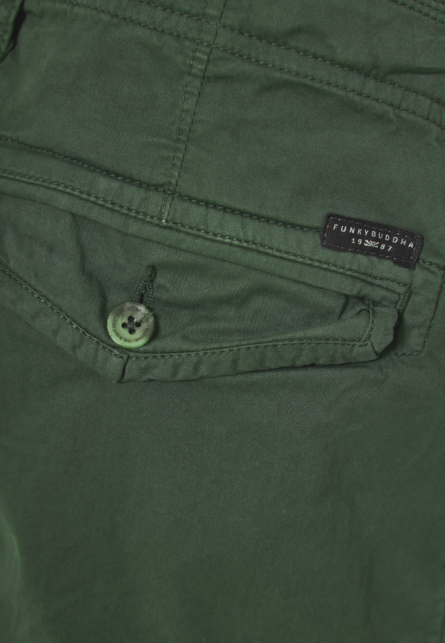 Men's Trousers Funky Buddha Green