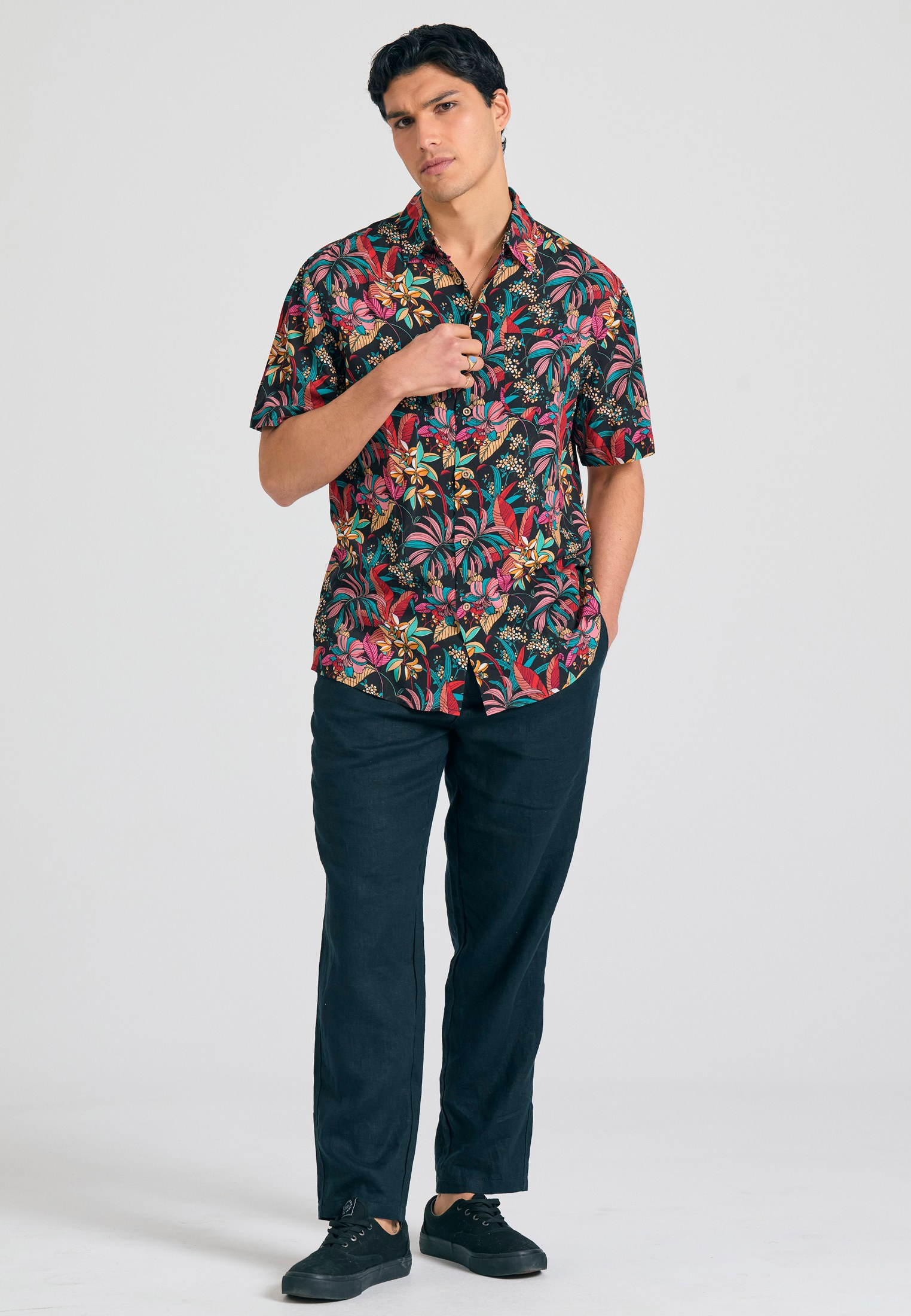 Men's Shirts Funky Buddha Black