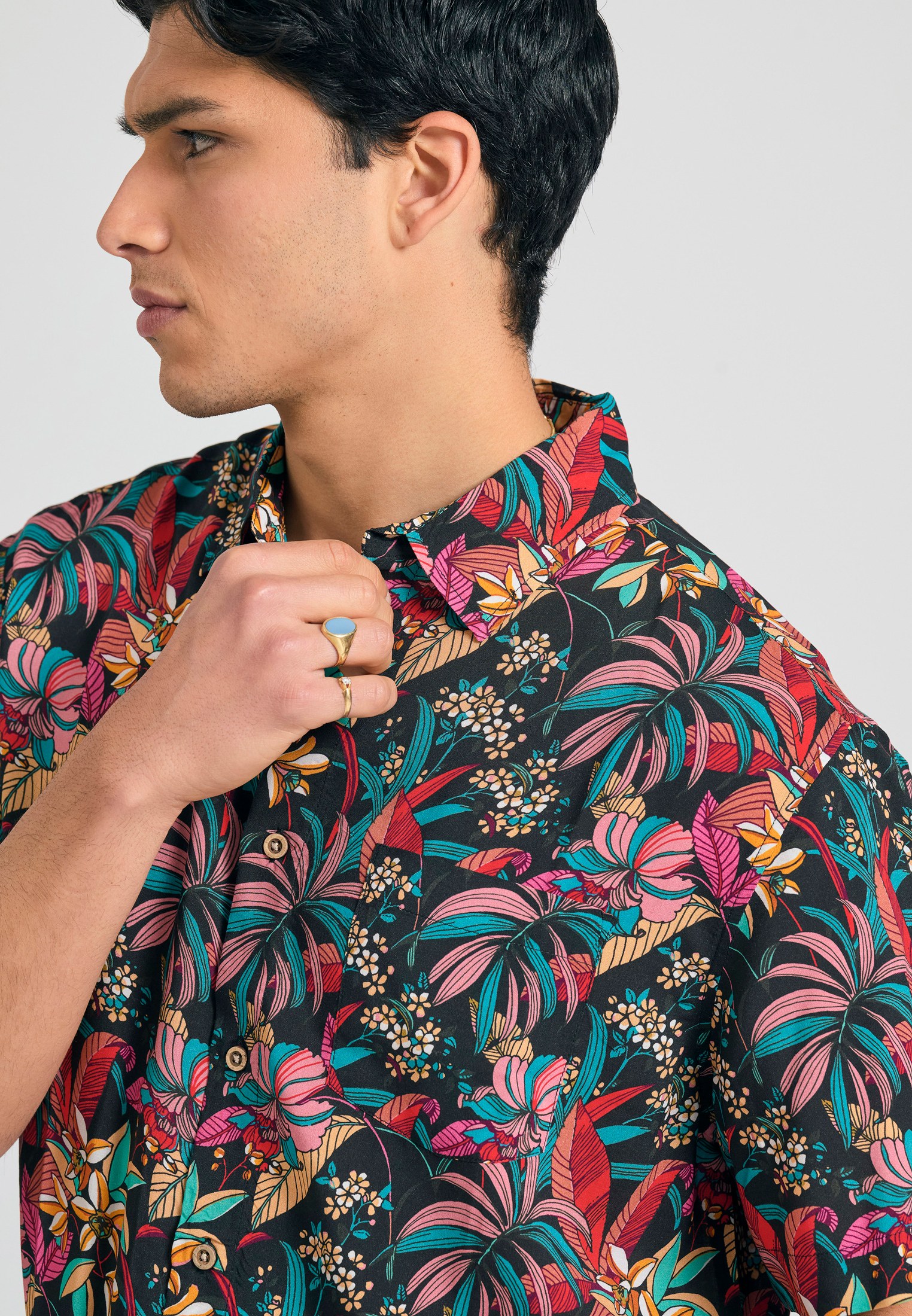 Men's Shirts Funky Buddha Black