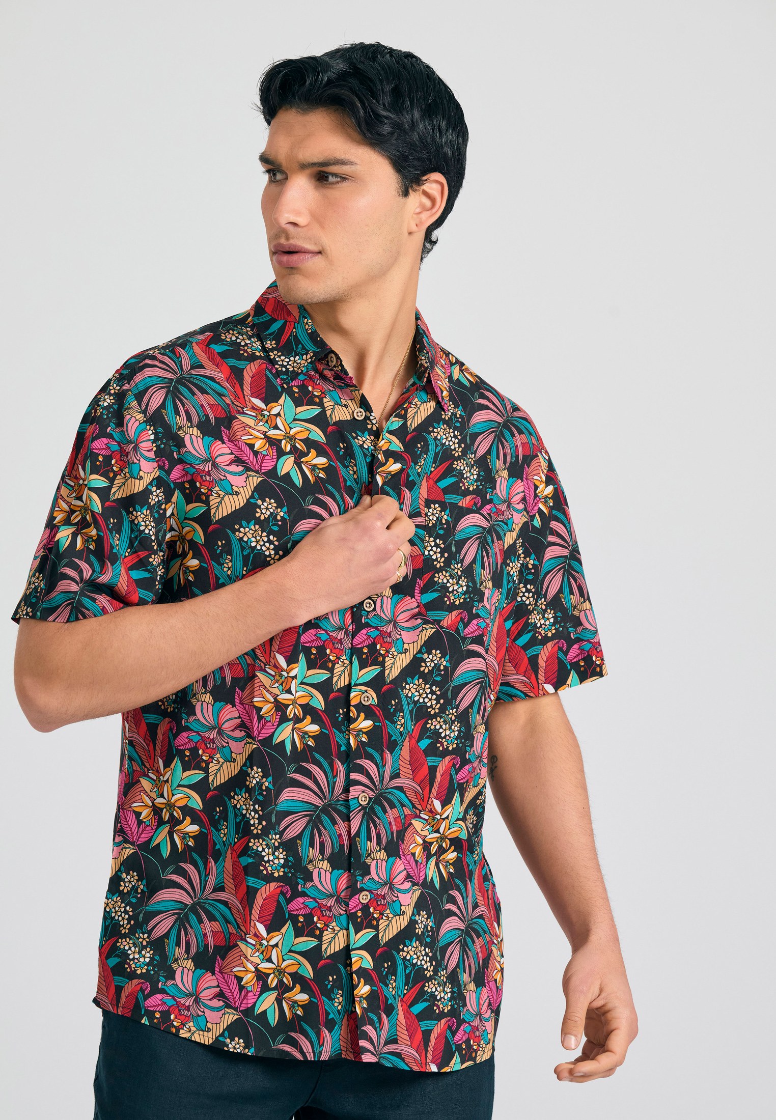 Men's Shirts Funky Buddha Black