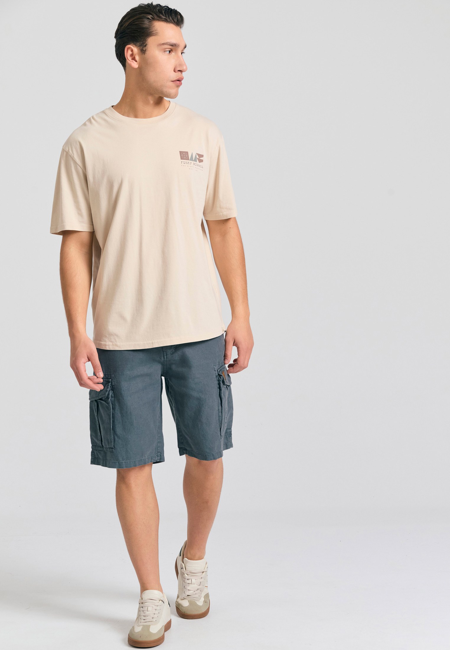 Men's Shorts Funky Buddha Gray